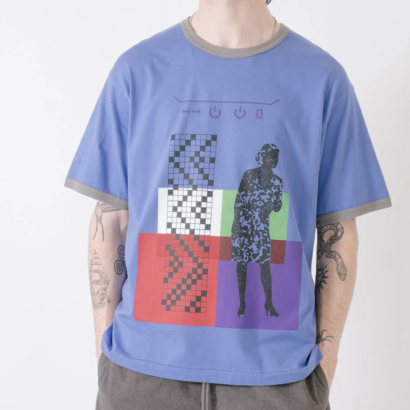 Cav Empt SUBSUMPTION Ringer T-Shirt - Purple