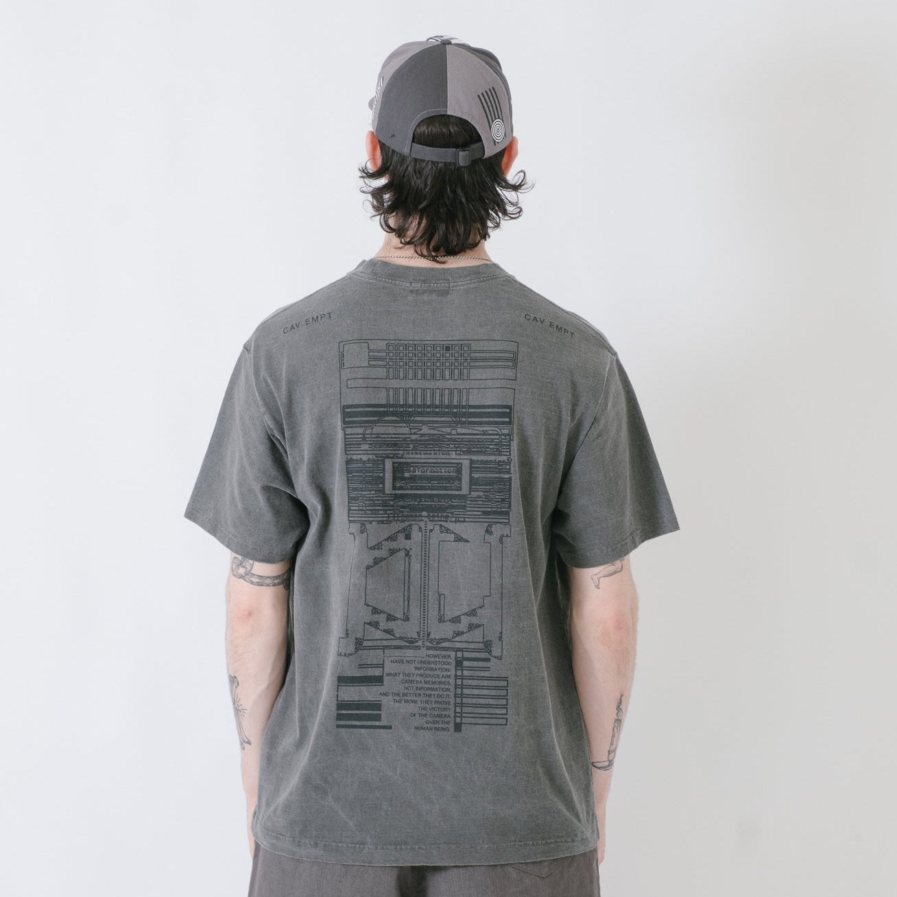 Cav Empt Overdye MD The Camera T-Shirt - Charcoal