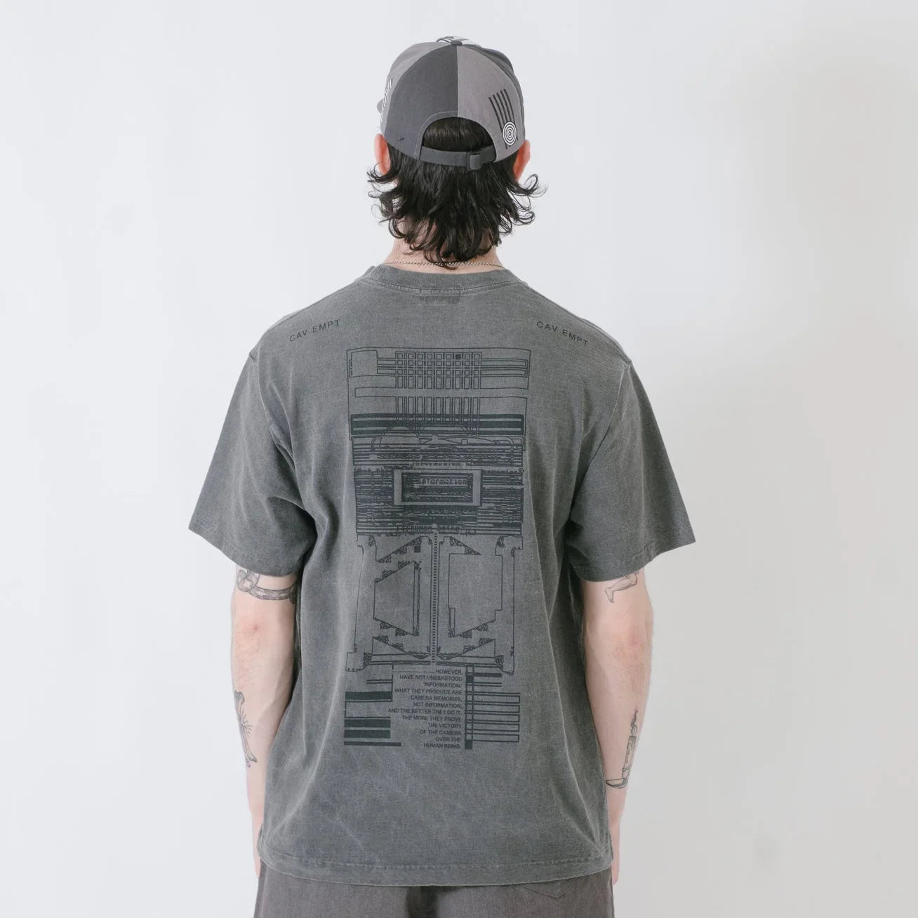 Cav Empt Overdye MD The Camera T-Shirt - Charcoal