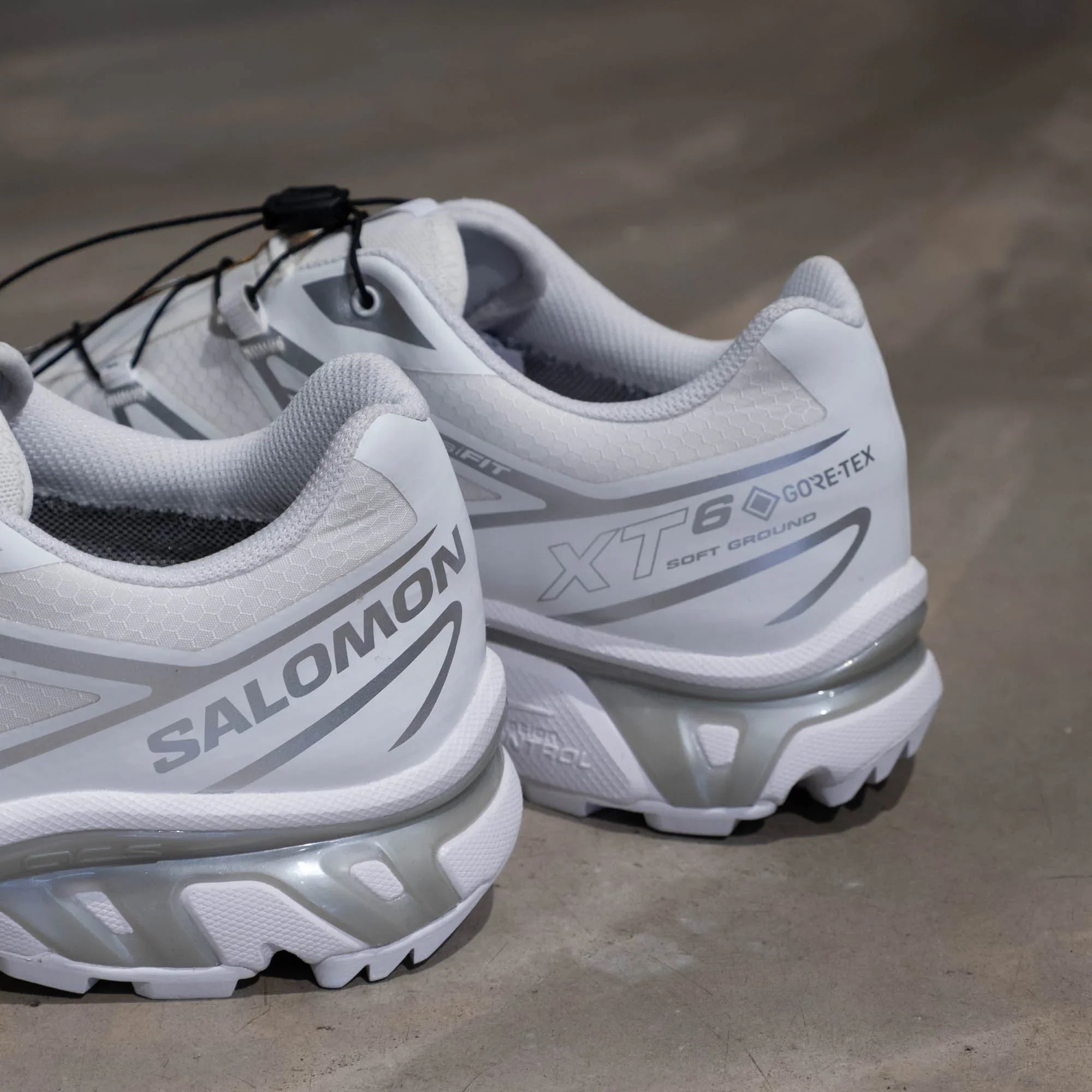 Salomon XT-6 GTX Shoes - White/White/Silver