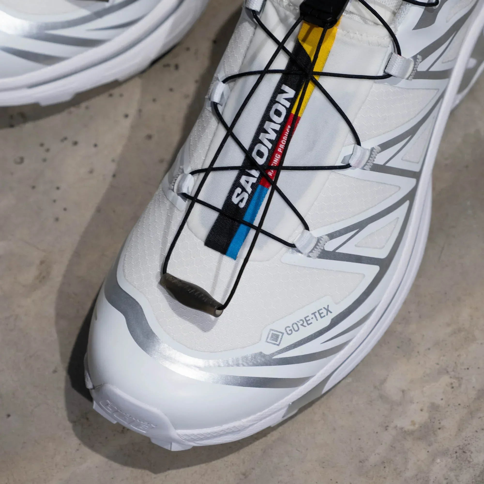 Salomon XT-6 GTX Shoes - White/White/Silver