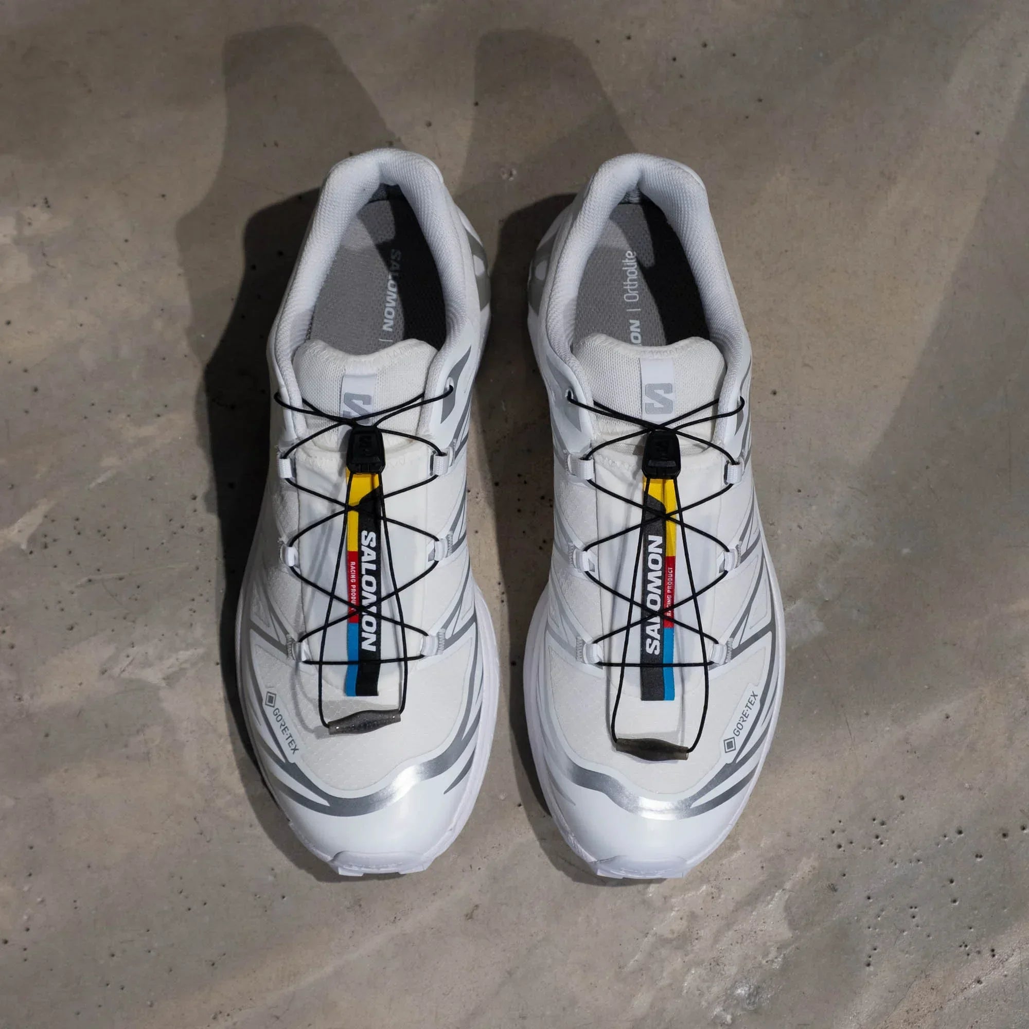 Salomon XT-6 GTX Shoes - White/White/Silver