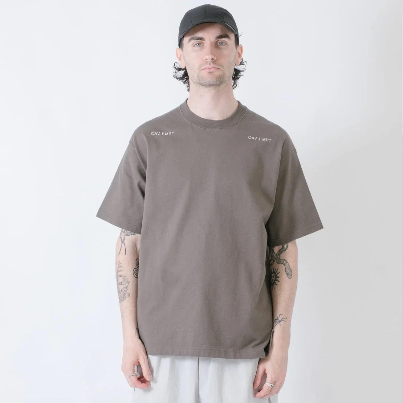 Cav Empt Solid Heavy T-Shirt - Charcoal