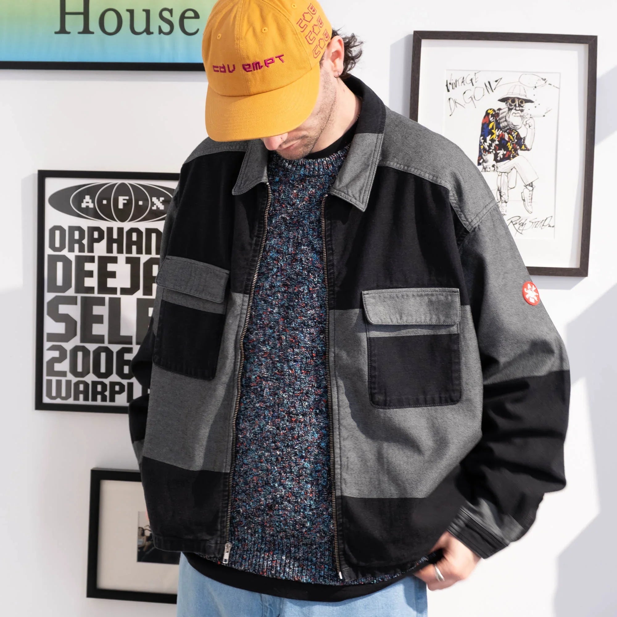 Cav Empt Mix Colours Loose Knit - Grey