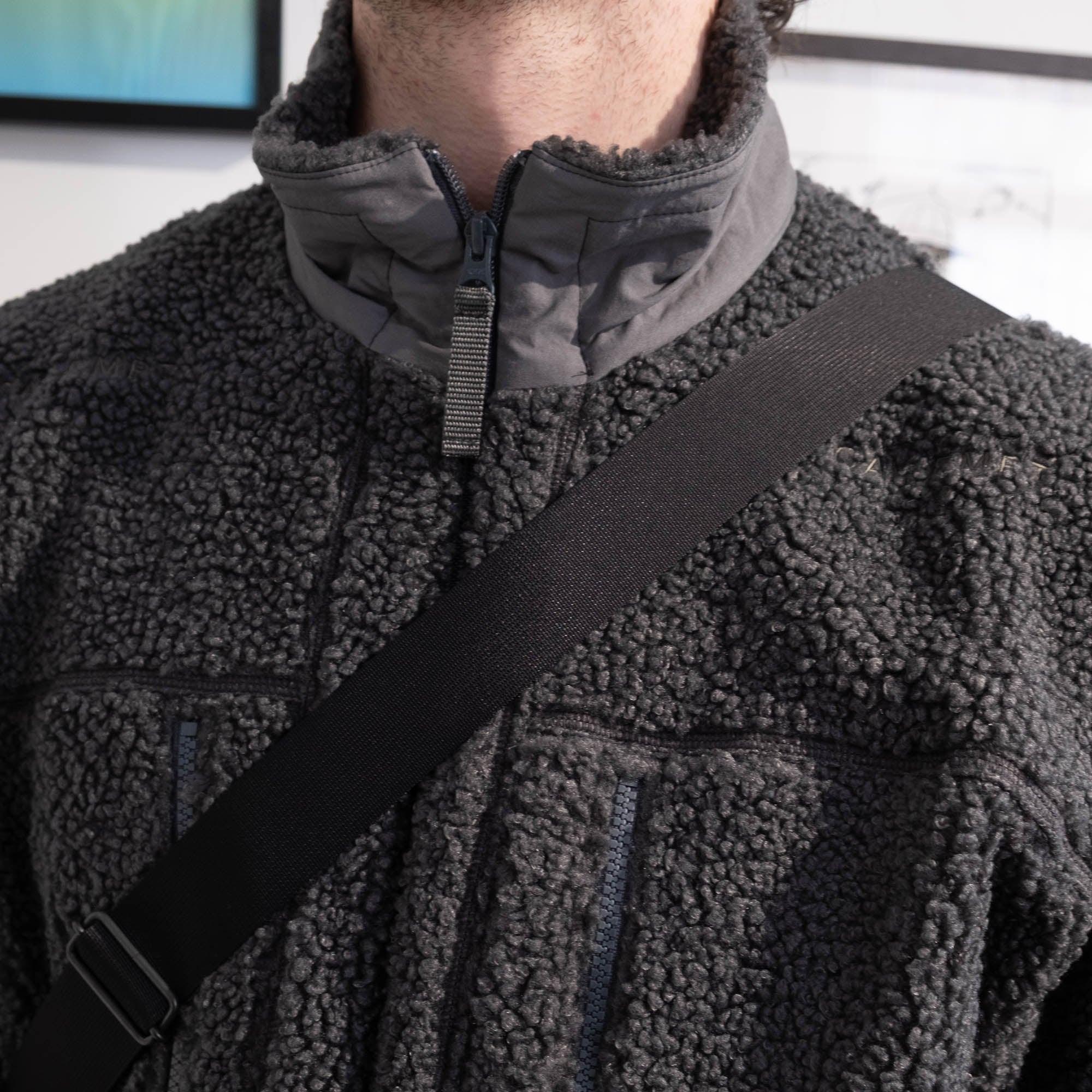 Cav Empt Stand Collar Boa Zip Up - Grey