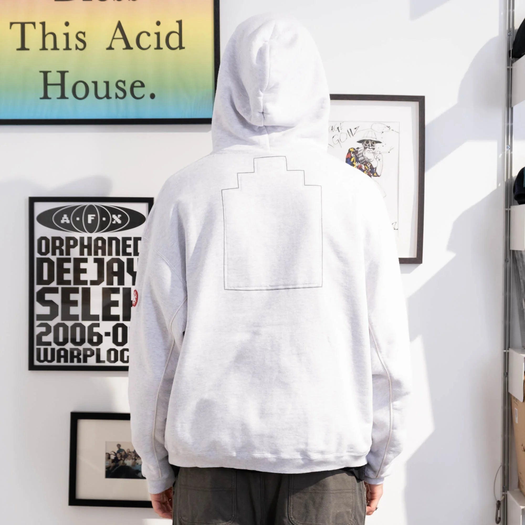 Cav Empt Soild Loose Zip Hoody - Grey
