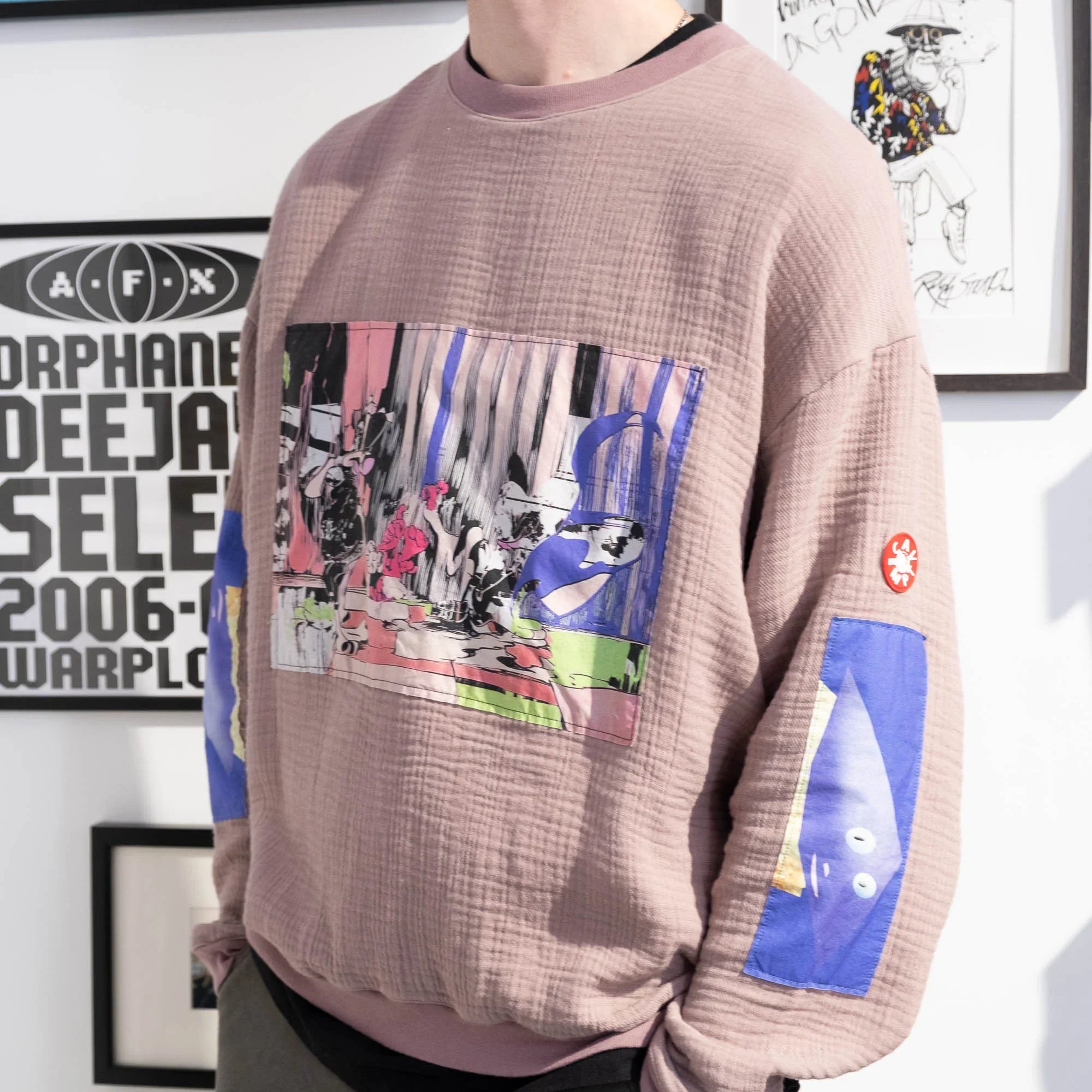 Cav Empt CRV Gauze Crew Neck Sweater - Purple