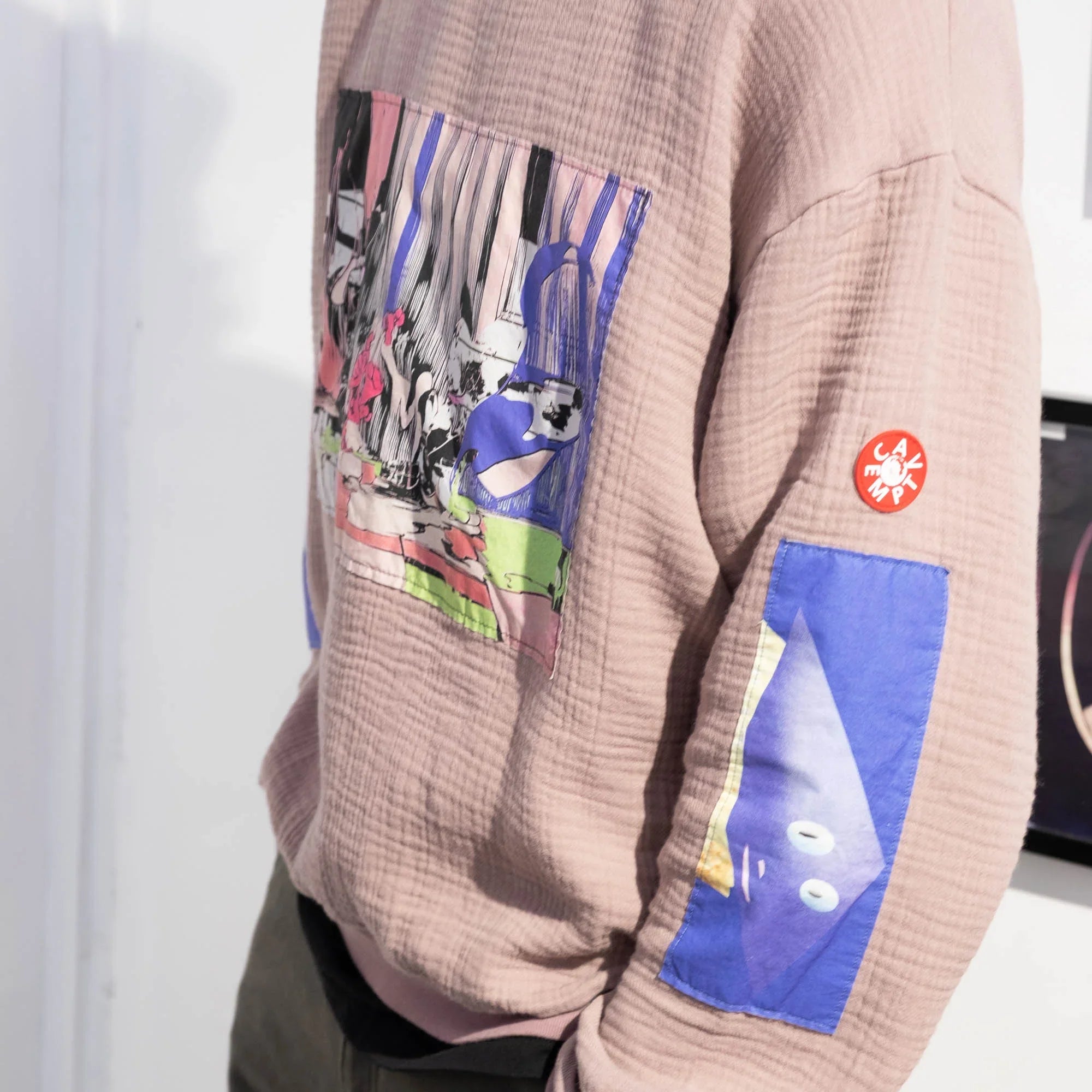 Cav Empt CRV Gauze Crew Neck Sweater - Purple