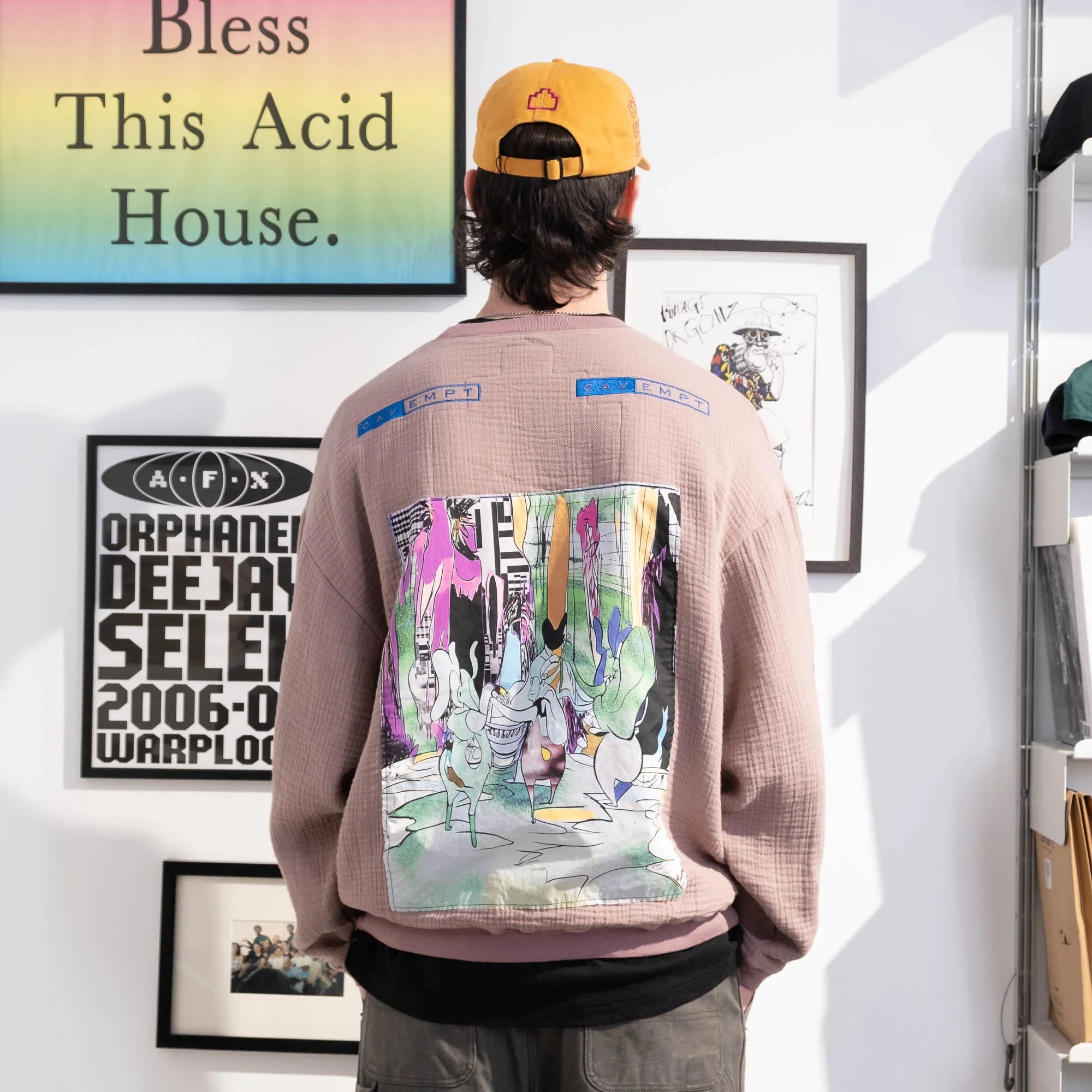 Cav Empt CRV Gauze Crew Neck Sweater - Purple