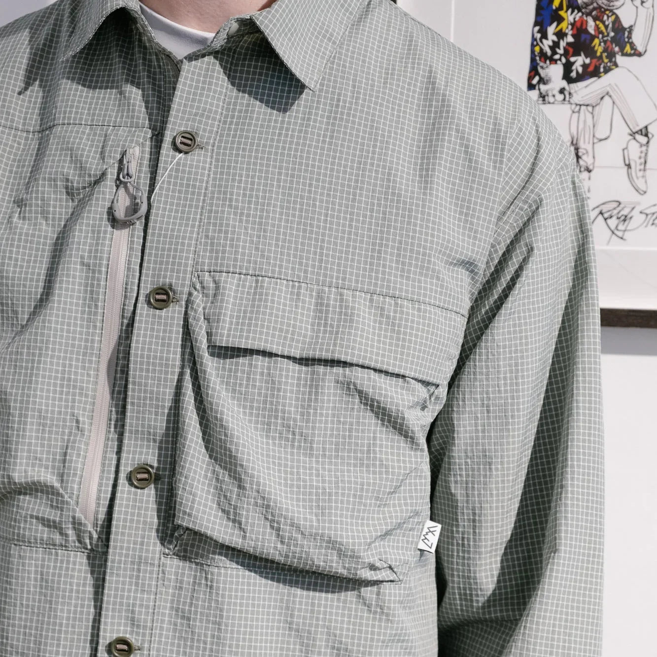 CMF Comfy Outdoor Garment GW Mod Shirt - Grid Green