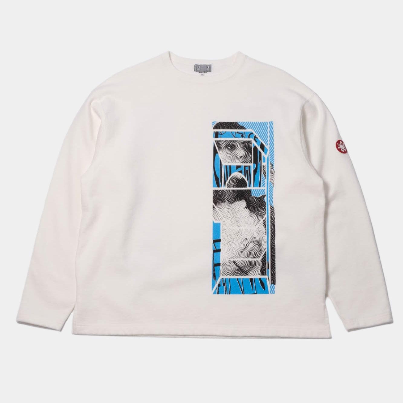 Cav Empt Washed ⋂HAN⋂ Long Sleeve - White - Never Never