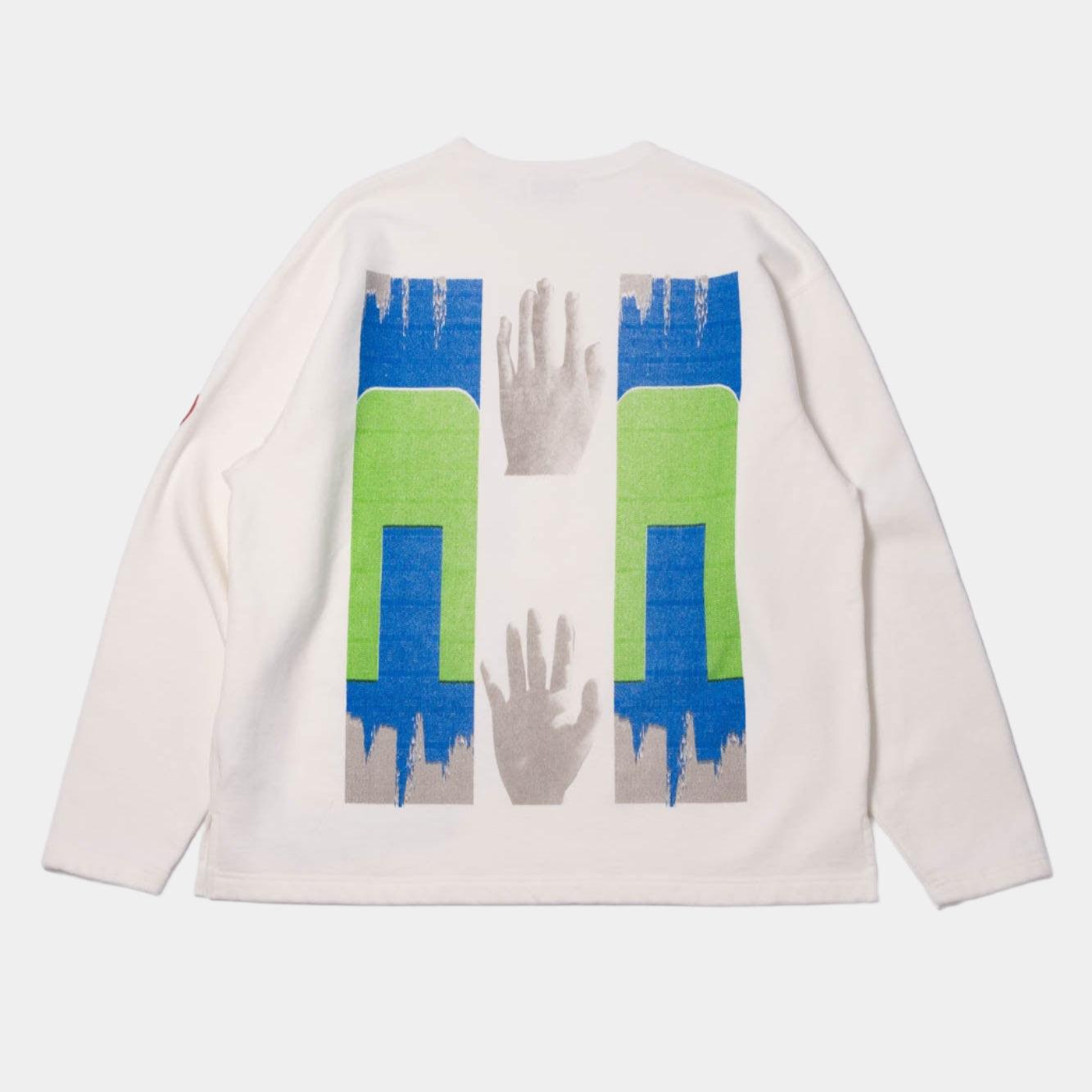 Cav Empt Washed ⋂HAN⋂ Long Sleeve - White - Never Never