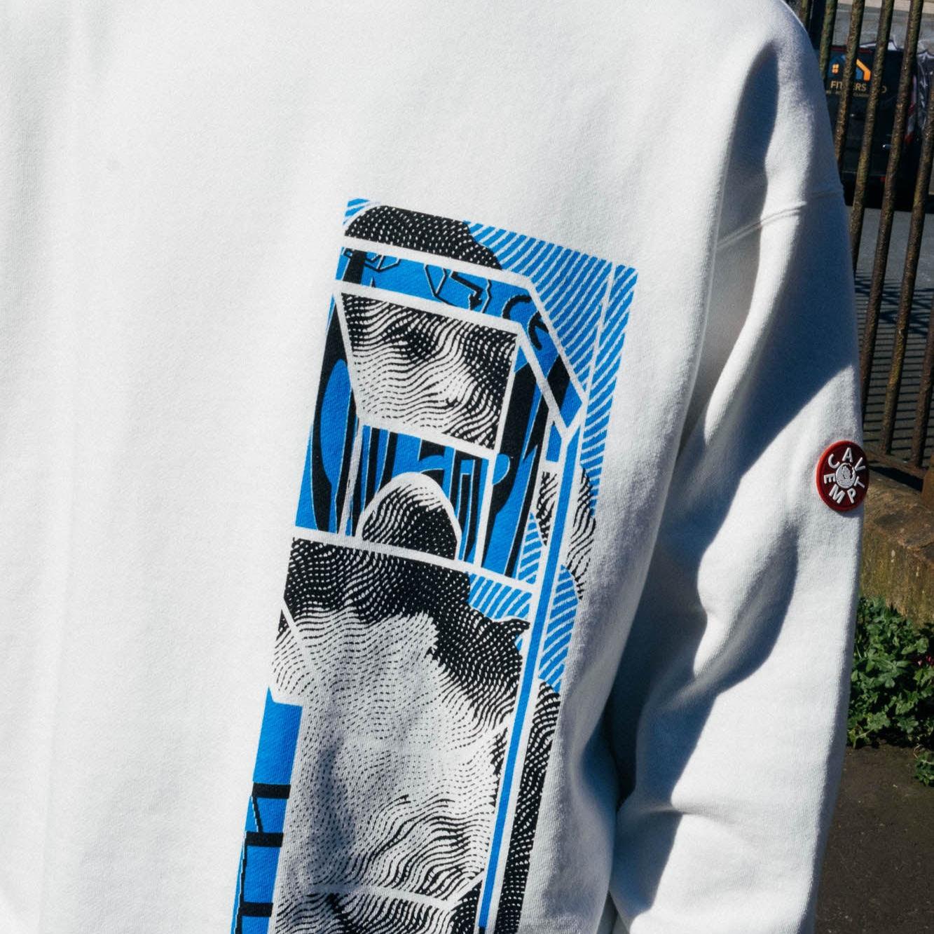 Cav Empt Washed ⋂HAN⋂ Long Sleeve - White - Never Never