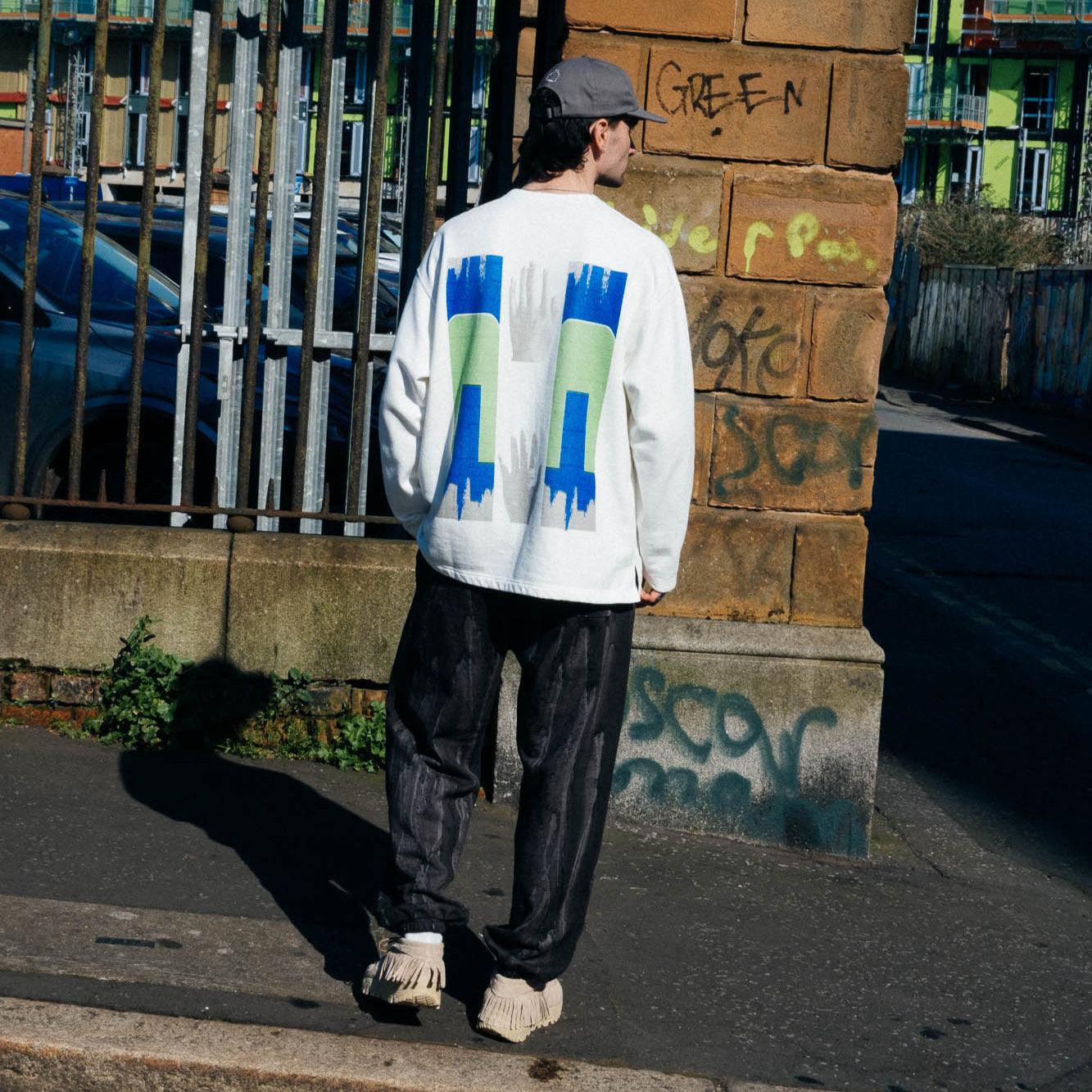 Cav Empt Washed ⋂HAN⋂ Long Sleeve - White - Never Never