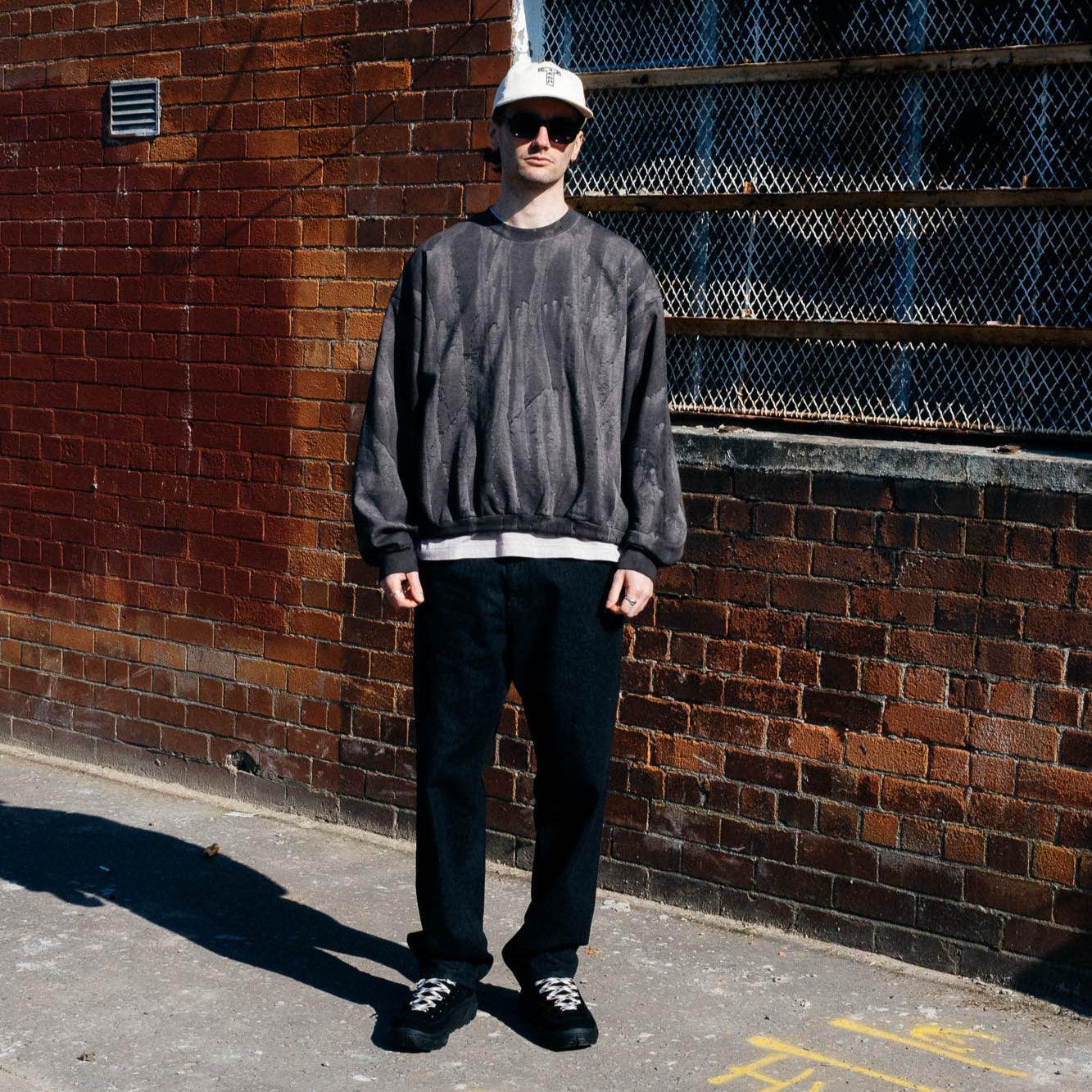 Never Never Concrète Sweatshirt - Black - Never Never