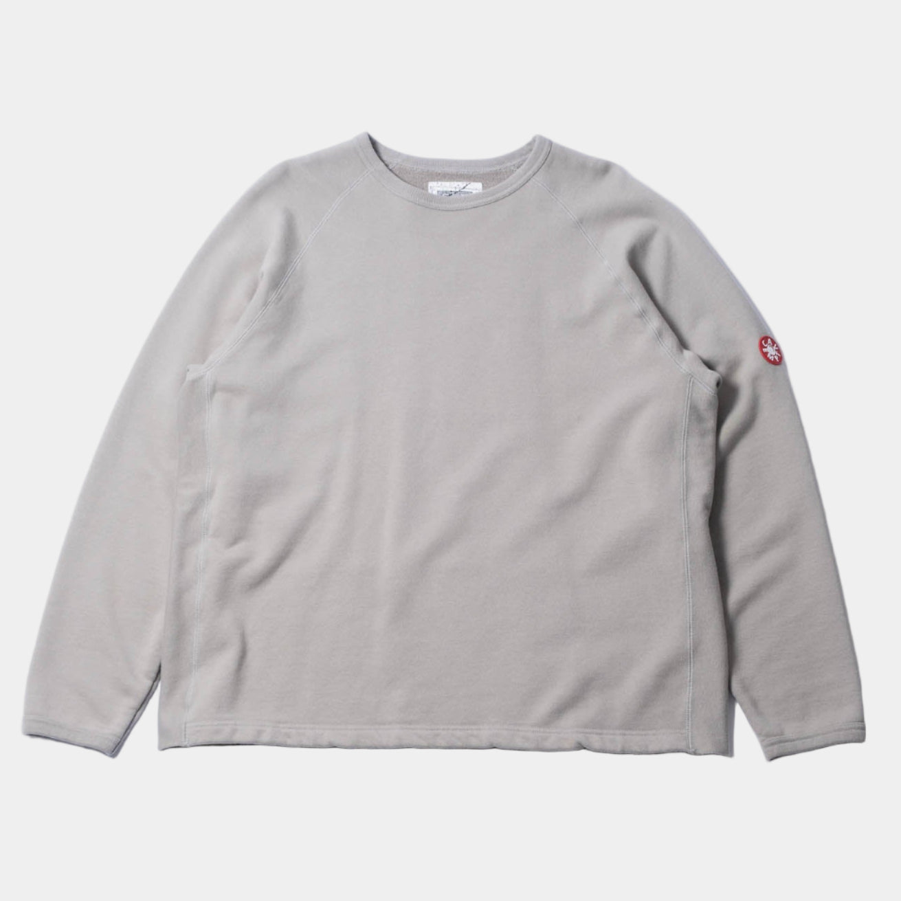 Cav Empt Half Panel Rib Crew Neck - Khaki