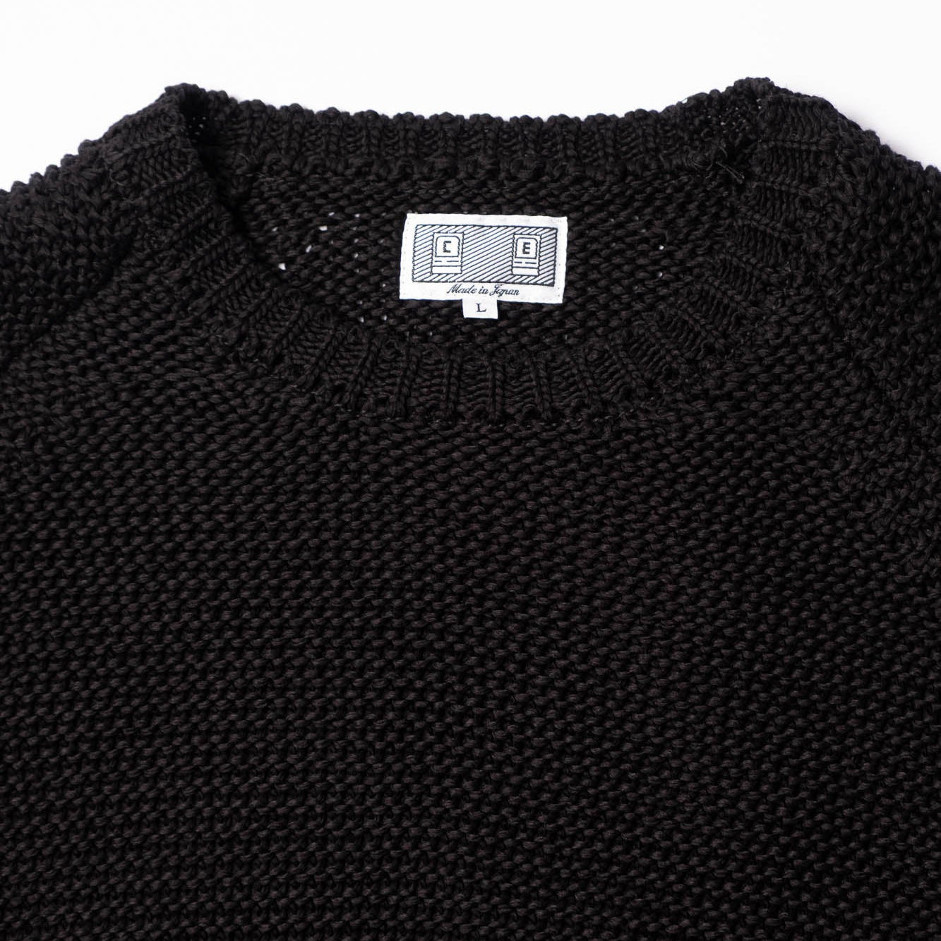 Cav Empt Raglan Cotton Knit Sweater - Black