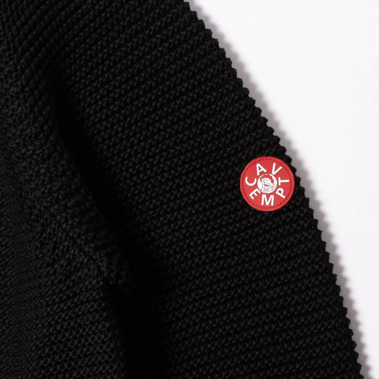 Cav Empt Raglan Cotton Knit Sweater - Black