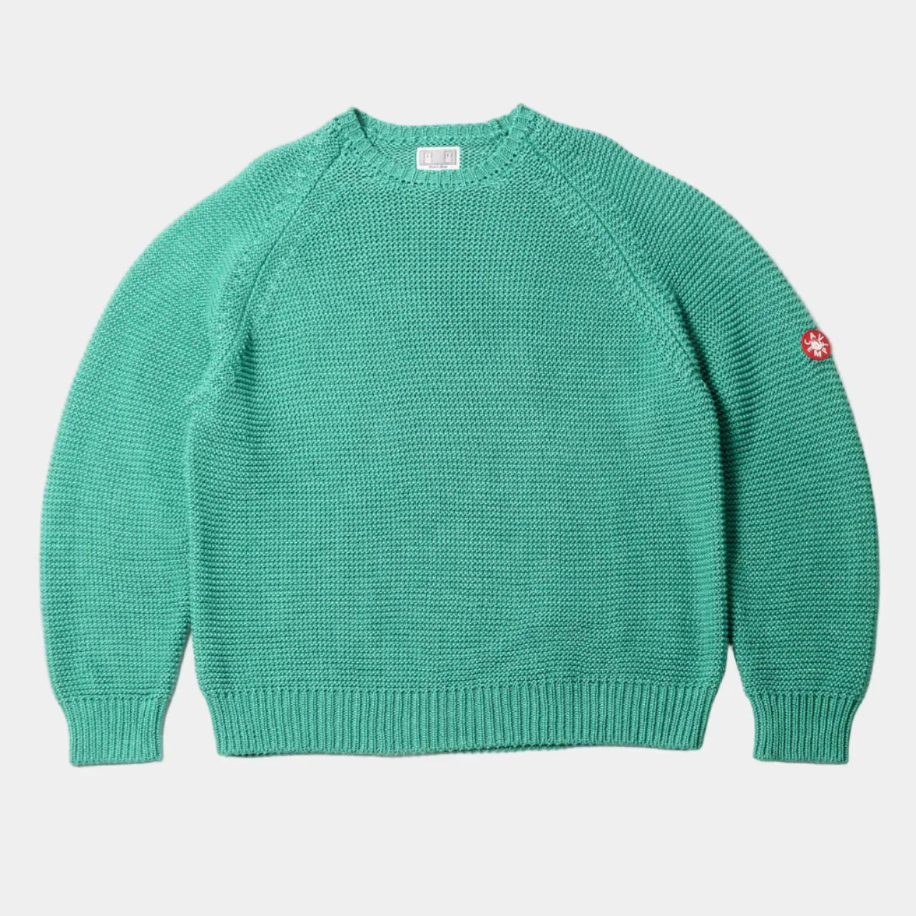 Cav Empt Raglan Cotton Knit Sweater - Green