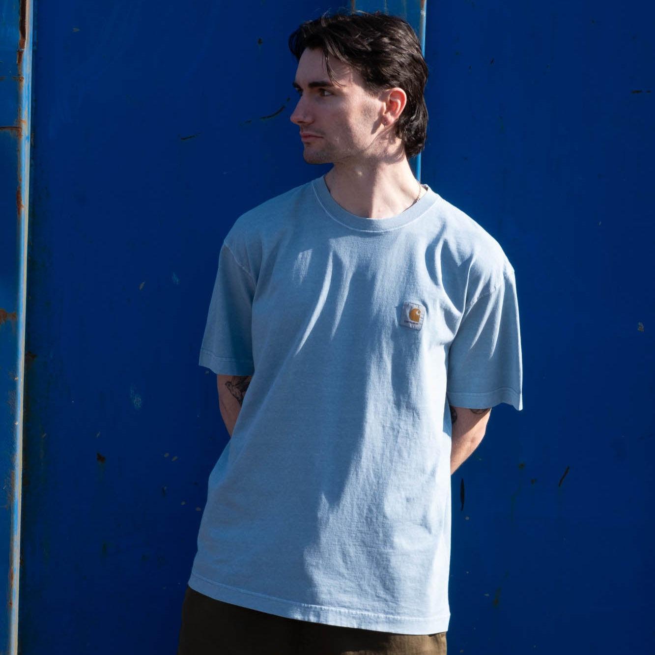 Carhartt WIP Nelson T-Shirt - Clay Blue - Never Never