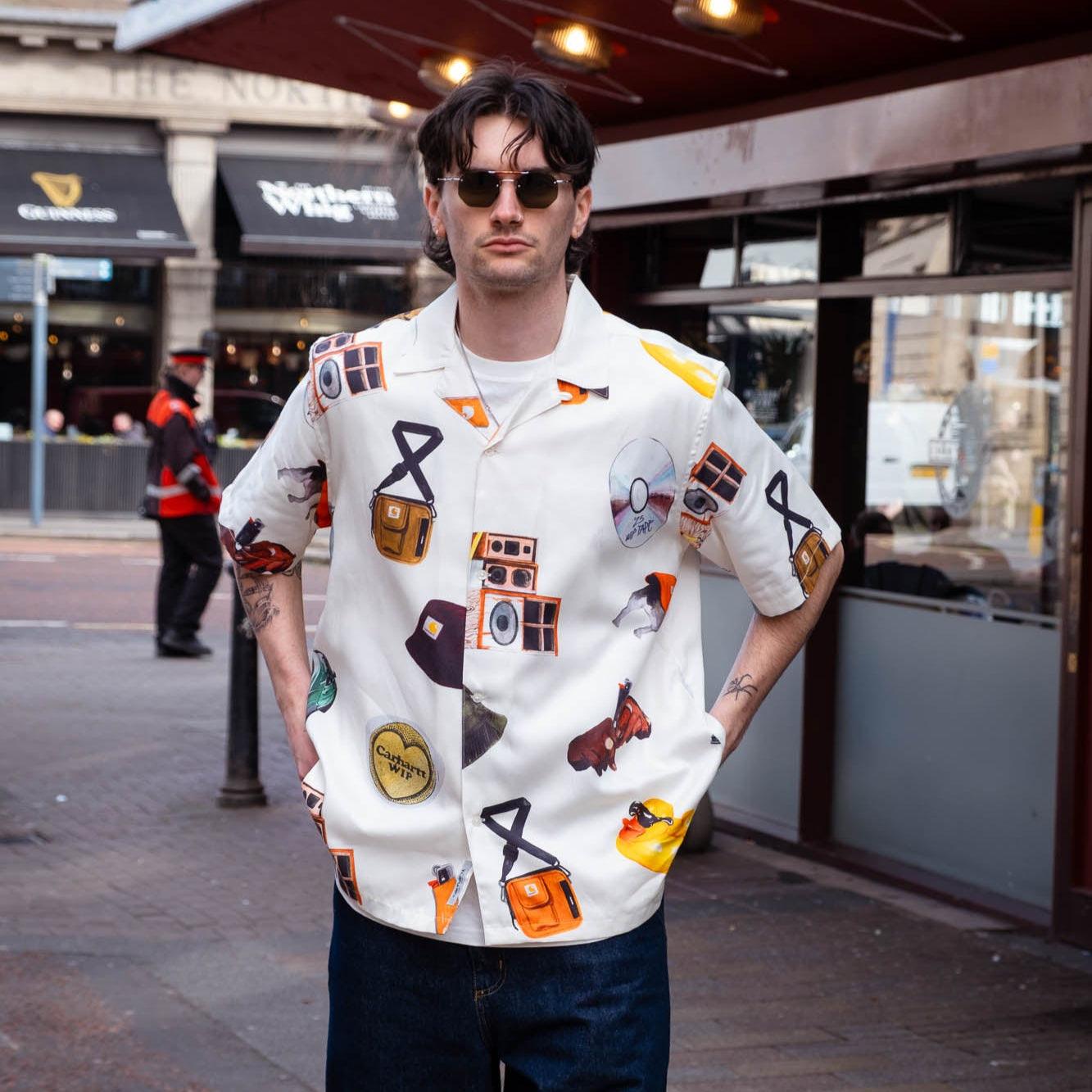 Carhartt WIP S/S Jacob Rochester Shirt - Jacob Rochester Print/Wax - Never Never