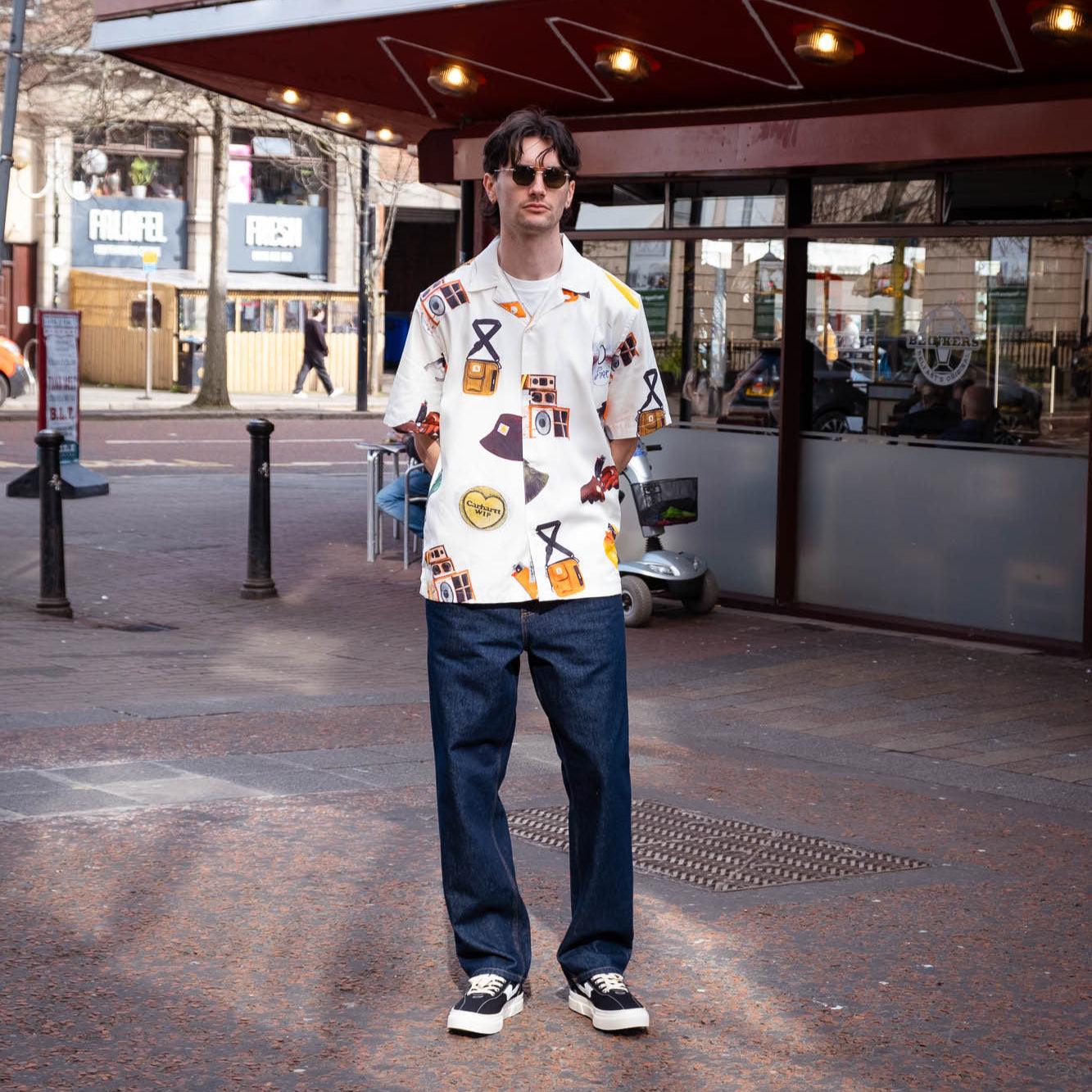 Carhartt WIP S/S Jacob Rochester Shirt - Jacob Rochester Print/Wax - Never Never