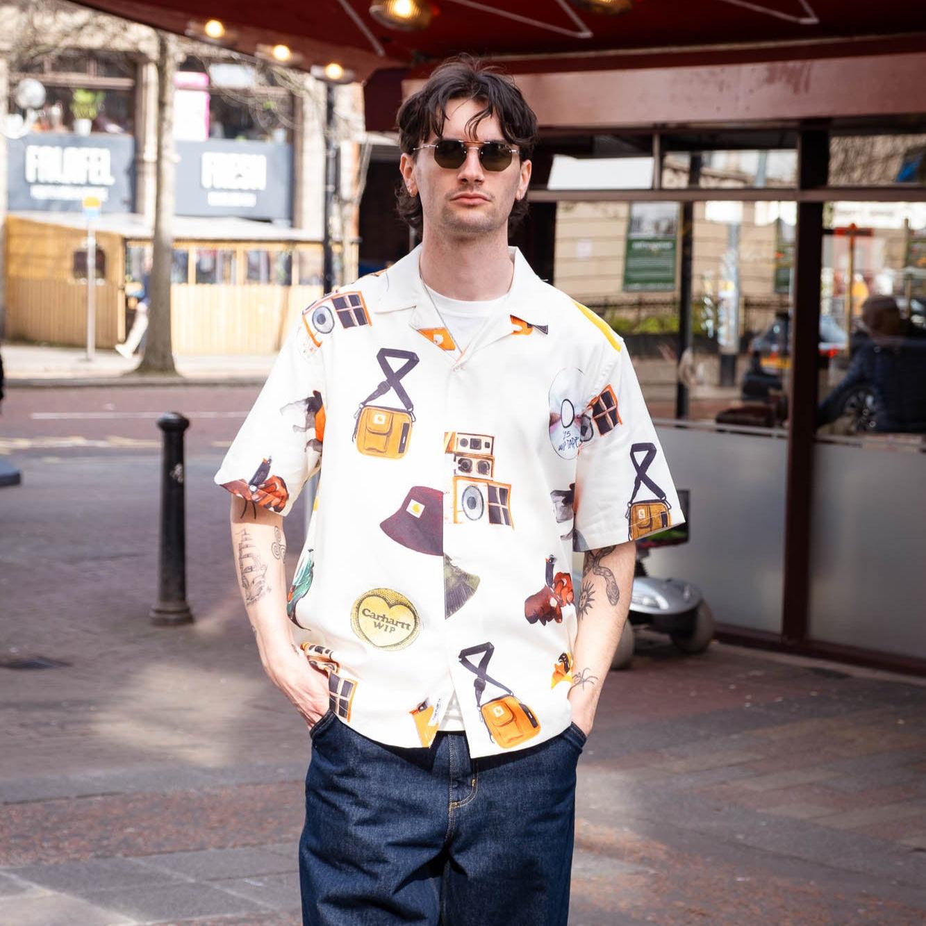 Carhartt WIP S/S Jacob Rochester Shirt - Jacob Rochester Print/Wax - Never Never