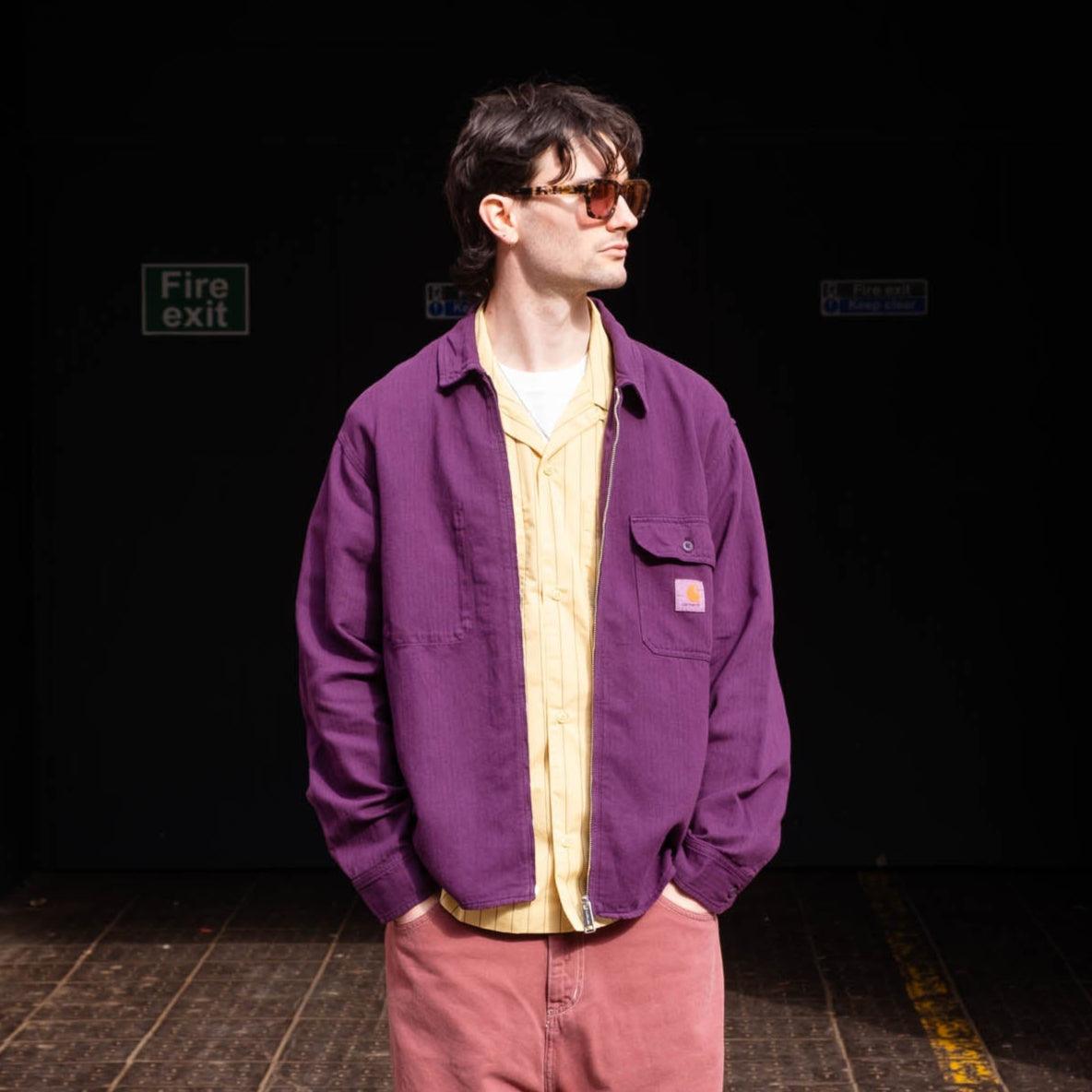 Carhartt WIP Rainer Shirt Jac - Huckleberry Garment Dyed - Never Never