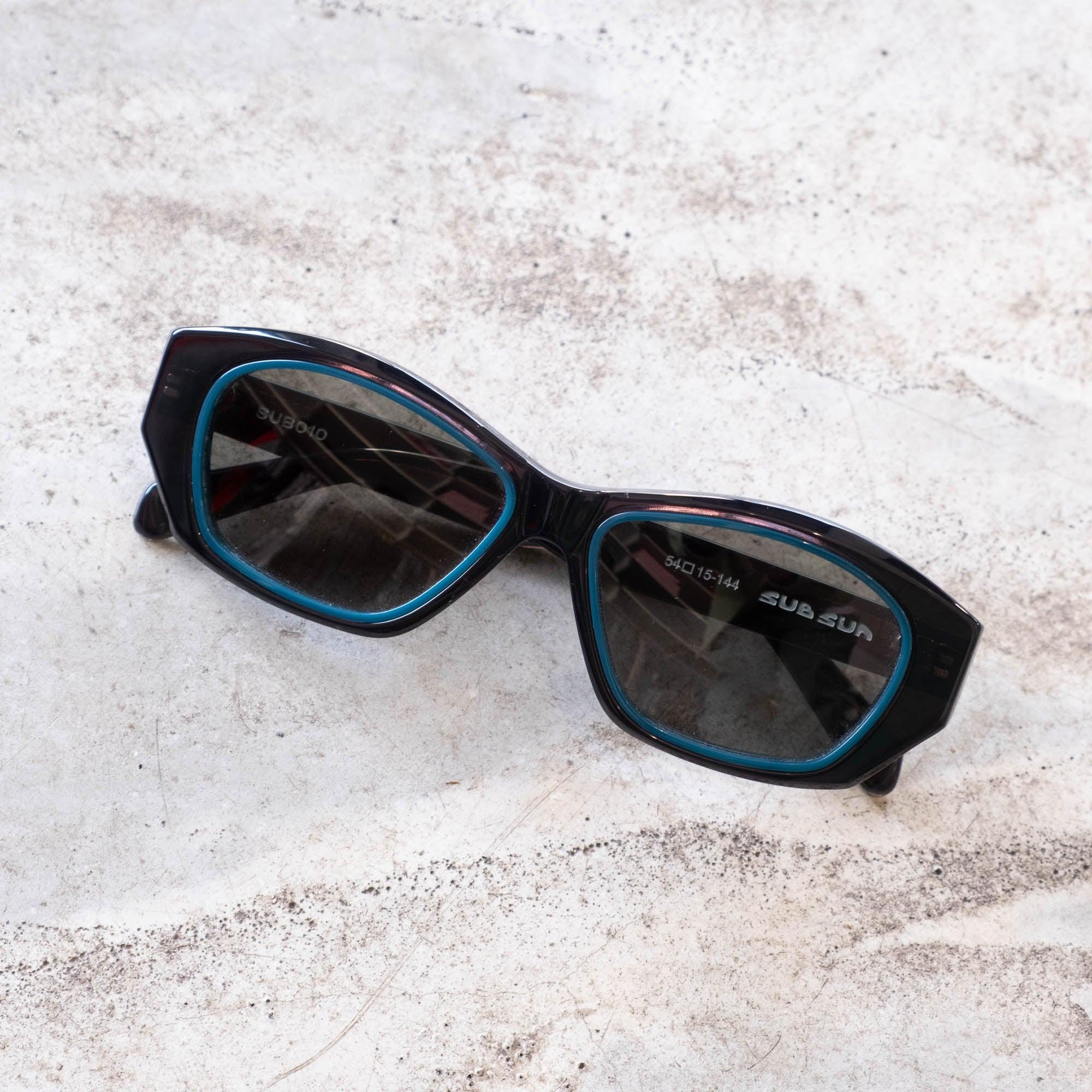 Sub Sun SUB010 Sunglasses - Black/Green - Never Never