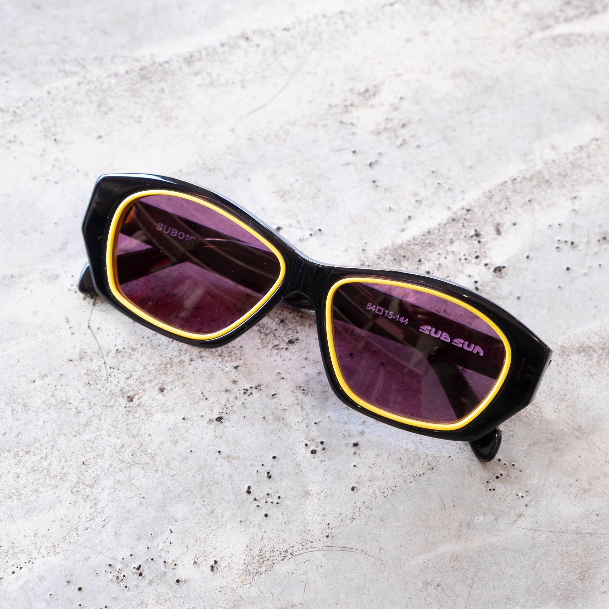 Sub Sun SUB010 Sunglasses - Transparent Black/Purple - Never Never