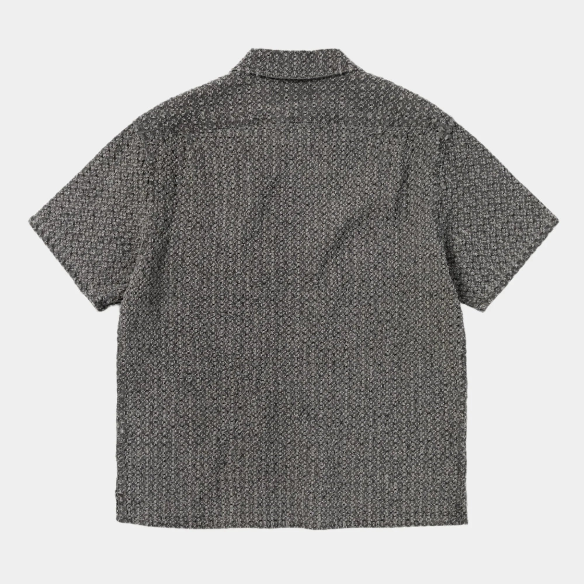 thisisneverthat Damaged Denim Zip SS Shirt - Grey