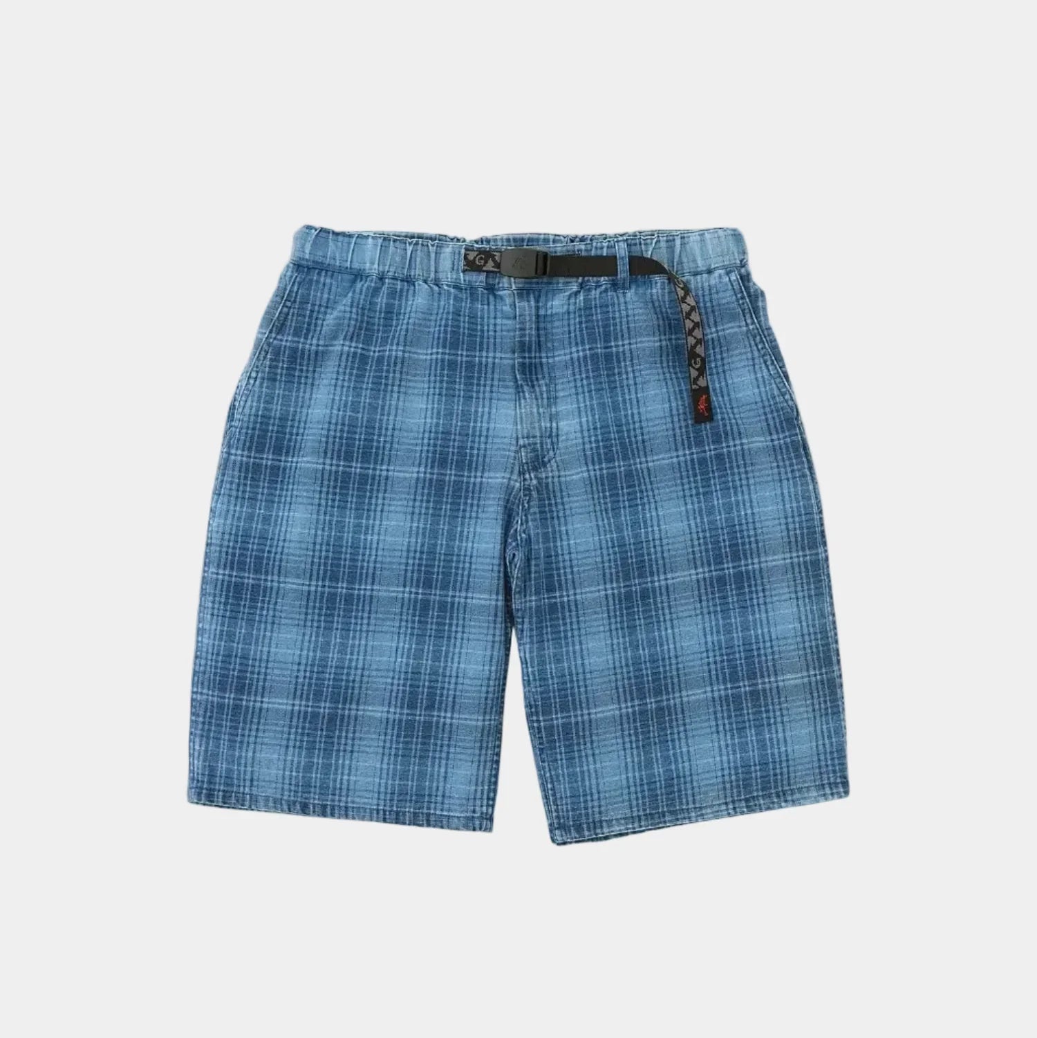 Gramicci OG Denim Lagoon Short - Indigo Checkered Plaid - Never Never