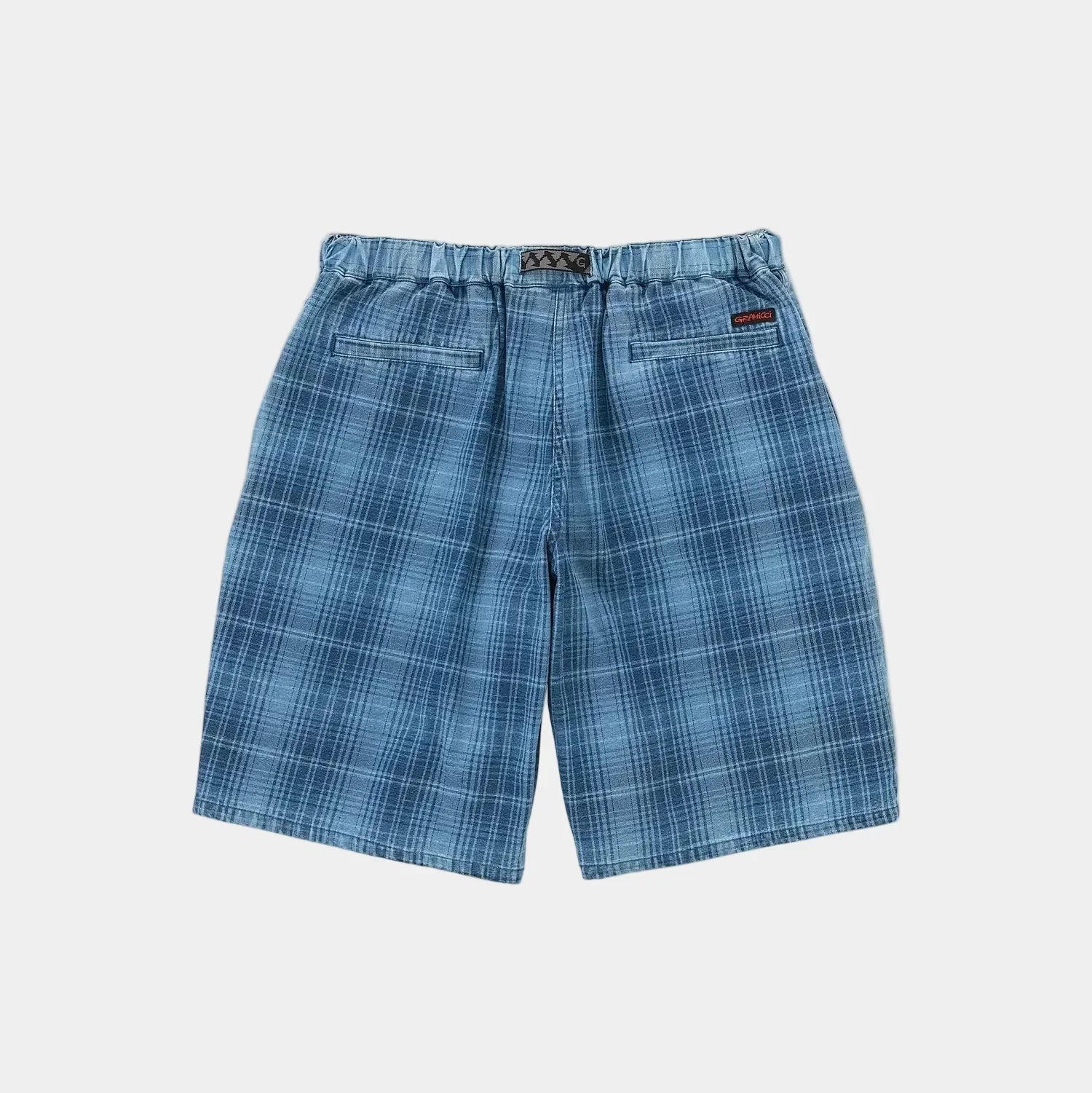 Gramicci OG Denim Lagoon Short - Indigo Checkered Plaid - Never Never
