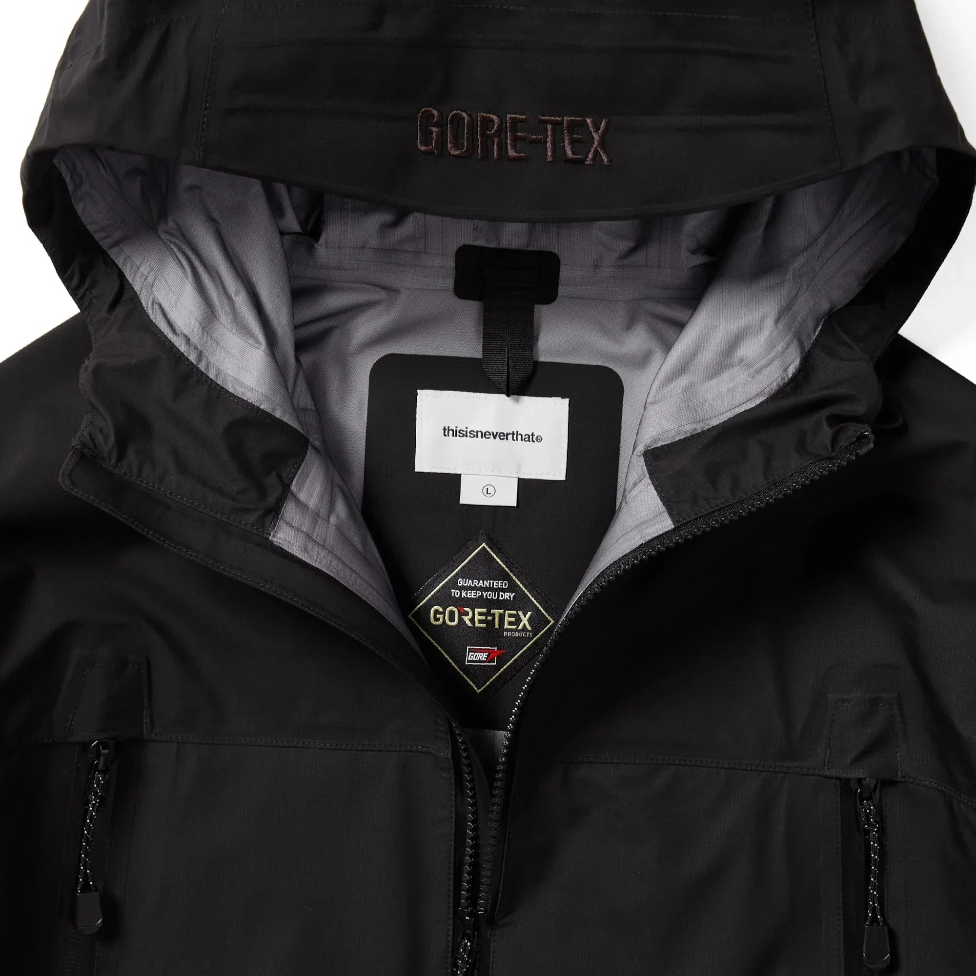 thisisneverthat GORETEX 3L Lightweight Jacket - Black
