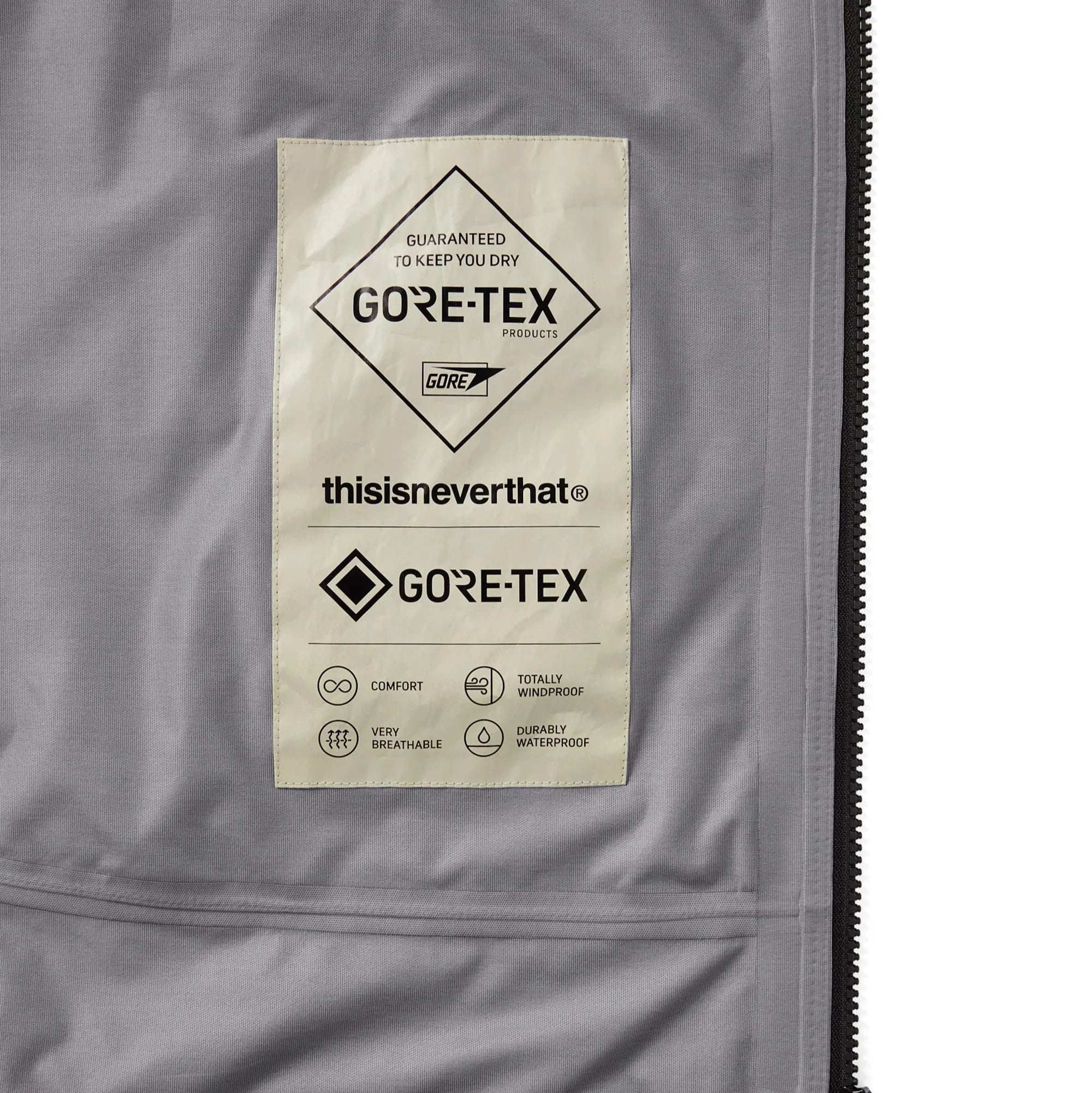 thisisneverthat GORETEX 3L Lightweight Jacket - Black