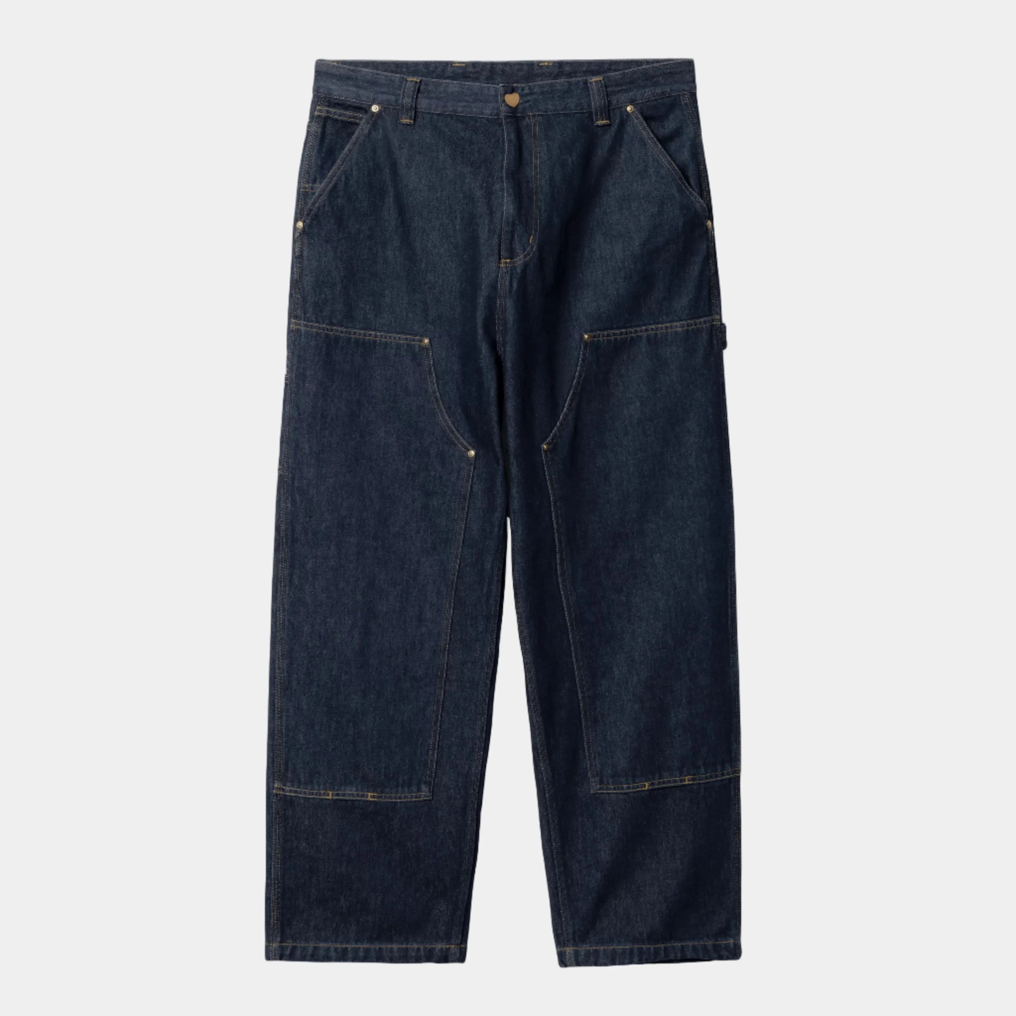 Carhartt WIP Nash Double Knee Pant - Blue Rinsed