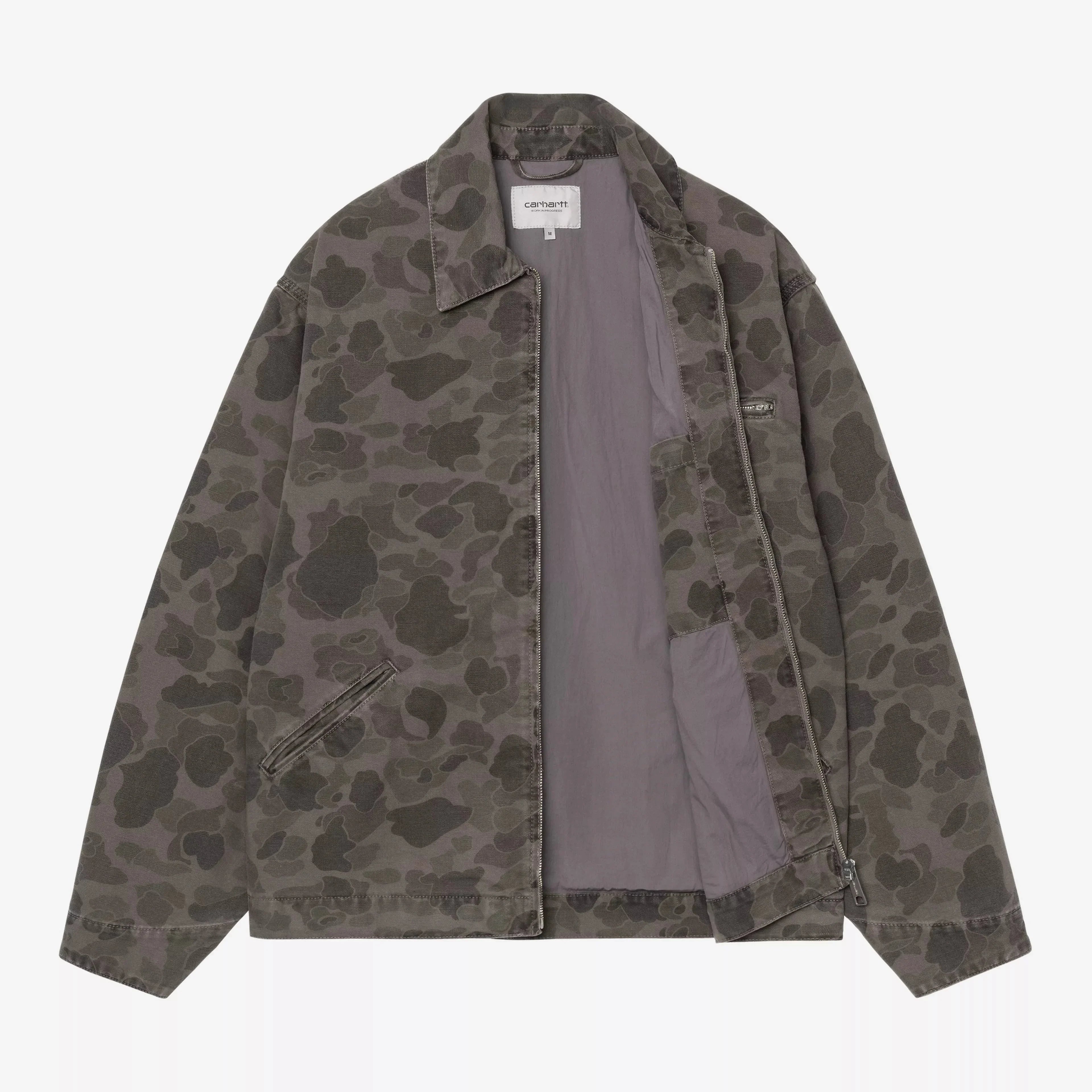 Carhartt WIP Duck Detroit Jacket - Camo Duck/Green/Porphyry