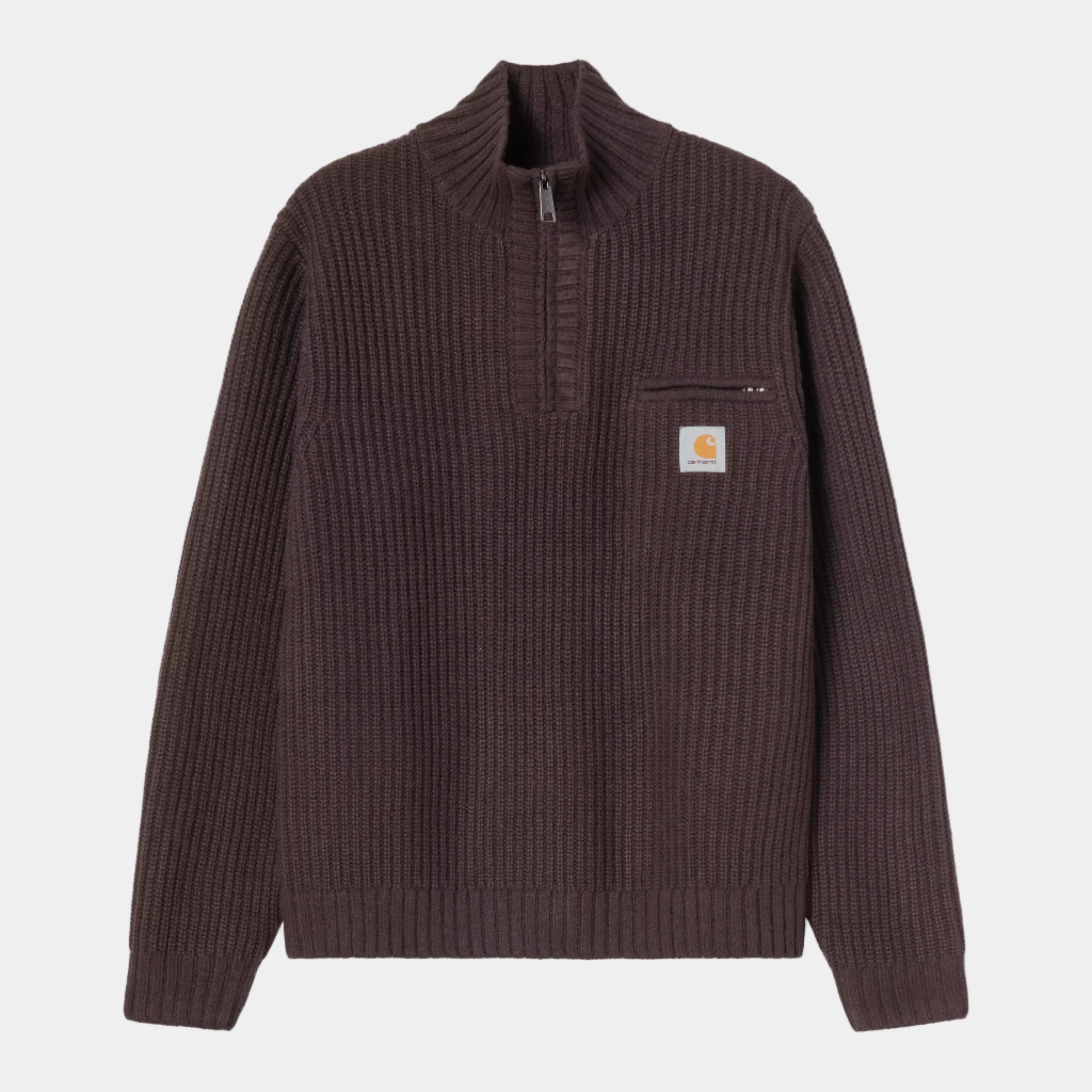 Carhartt WIP Detroit Half Zip Sweater - Palisander