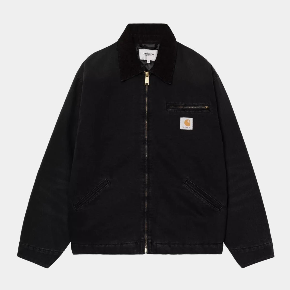 Carhartt WIP OG Detroit Jacket (Winter) - Dearborn Canvas Black / Black Stone Canvas