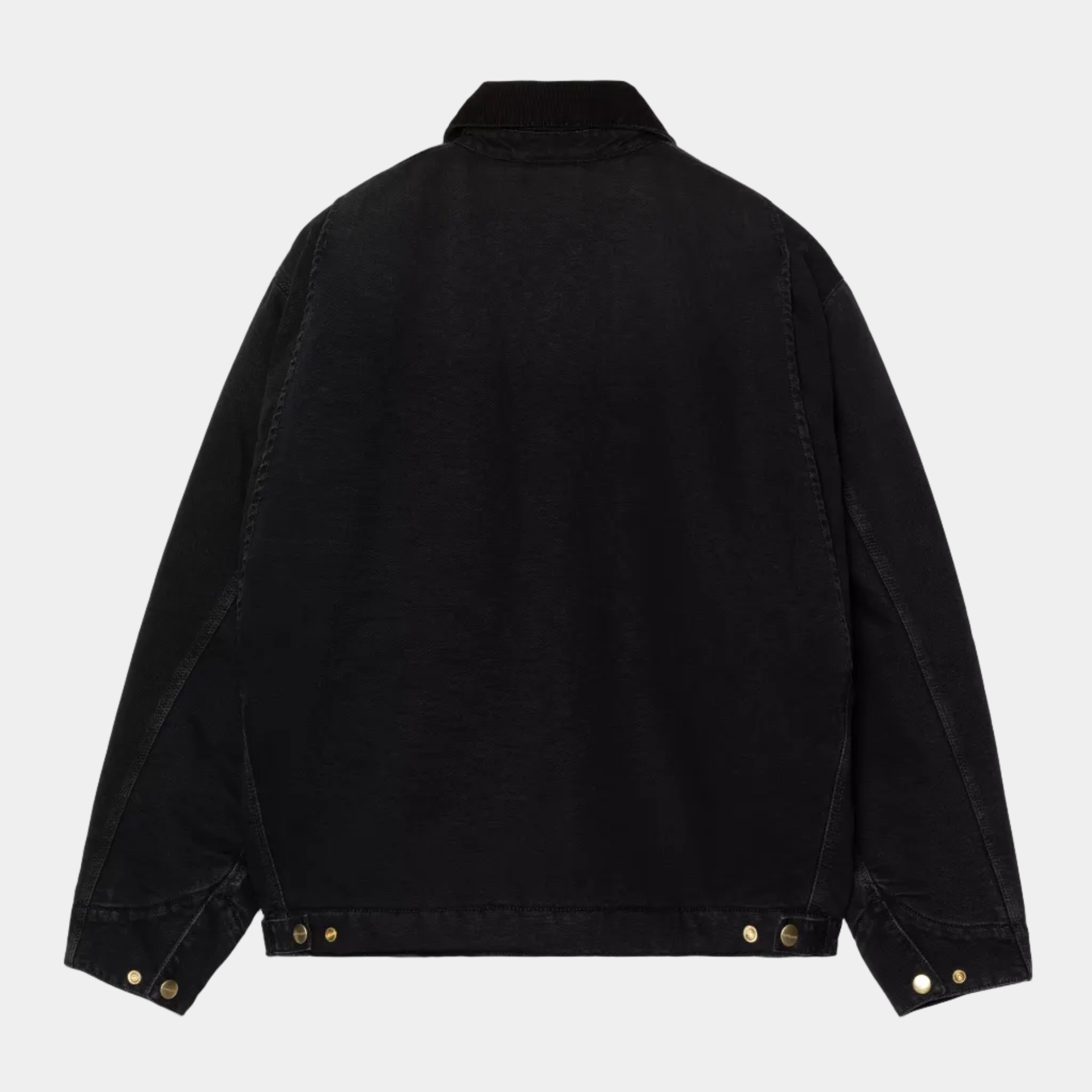 Carhartt WIP OG Detroit Dearborn Jacket (Winter) - Black / Black Stone Canvas