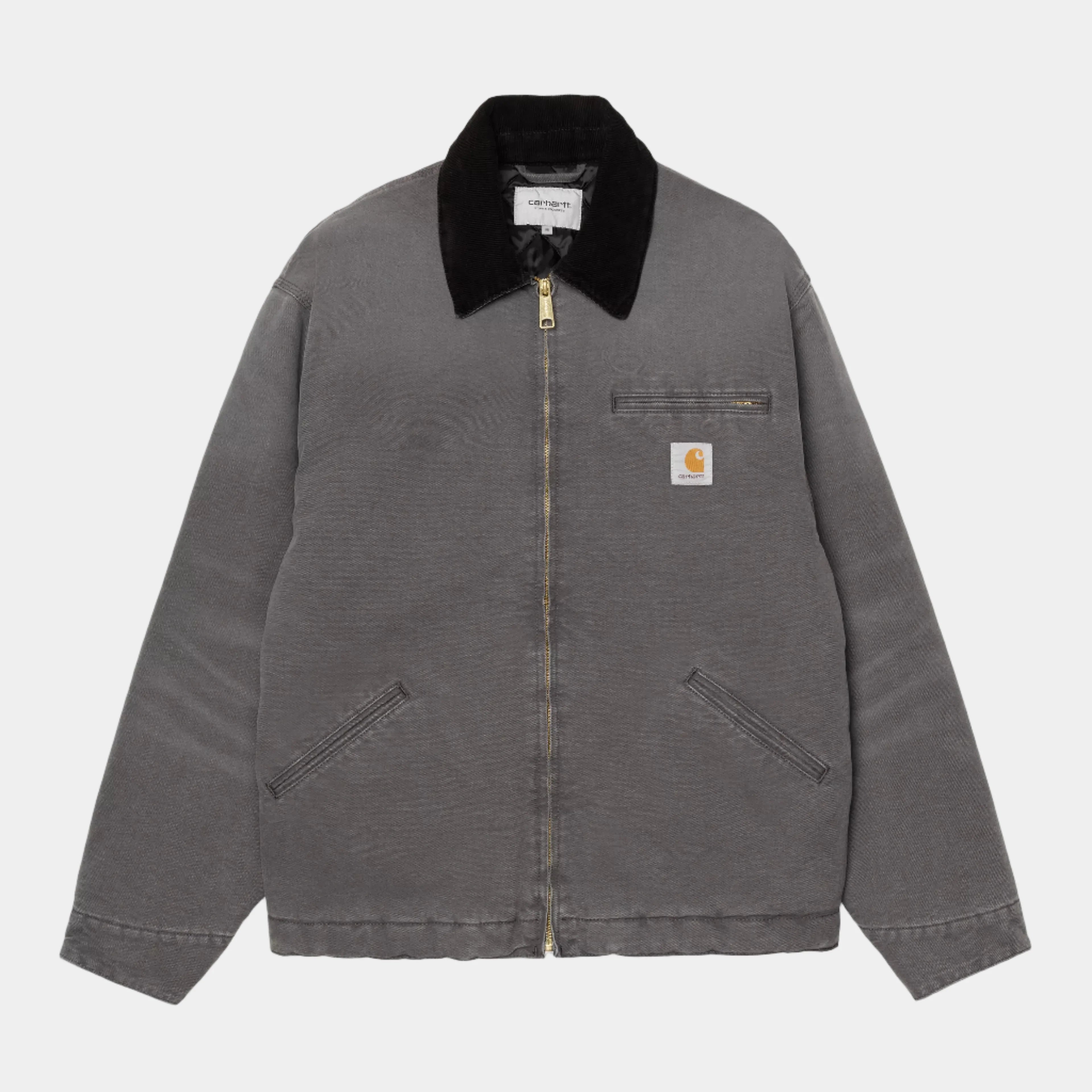 Carhartt WIP OG Detroit Jacket (Winter) - Graphite/Black Stone Canvas