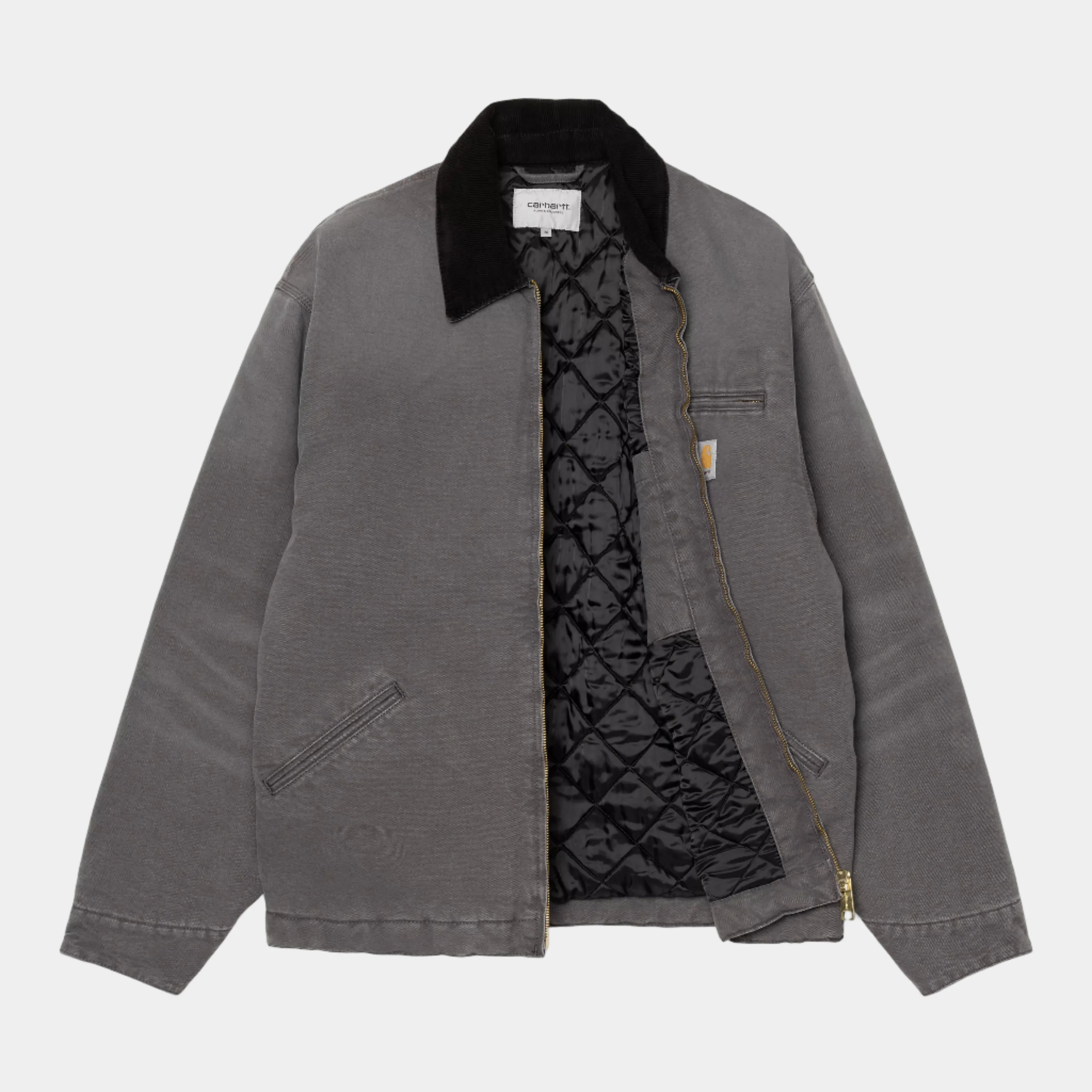 Carhartt WIP OG Detroit Jacket (Winter) - Graphite/Black Stone Canvas