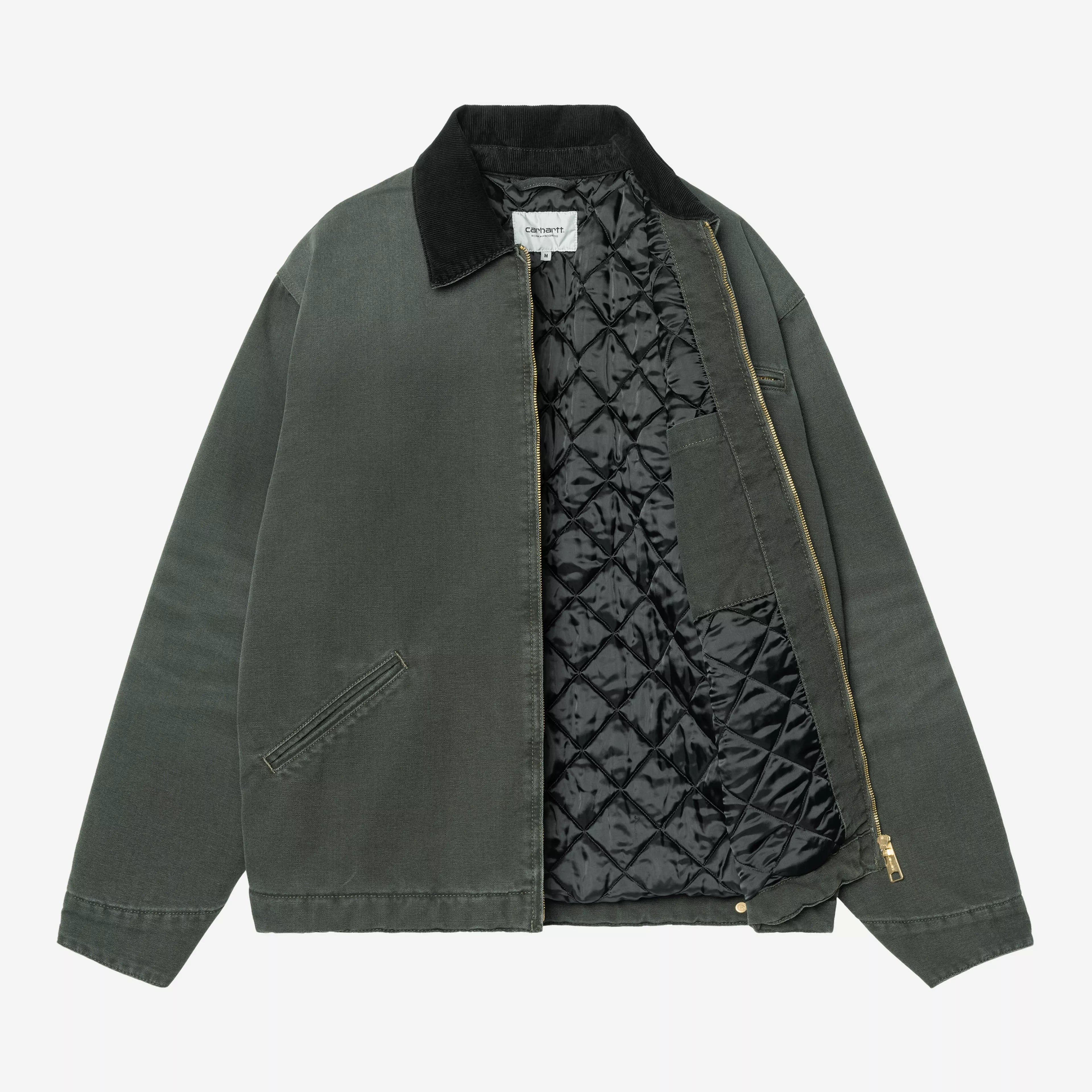 Carhartt WIP OG Detroit Jacket (Winter) - Dearborn Canvas Raven / Black Stone Canvas
