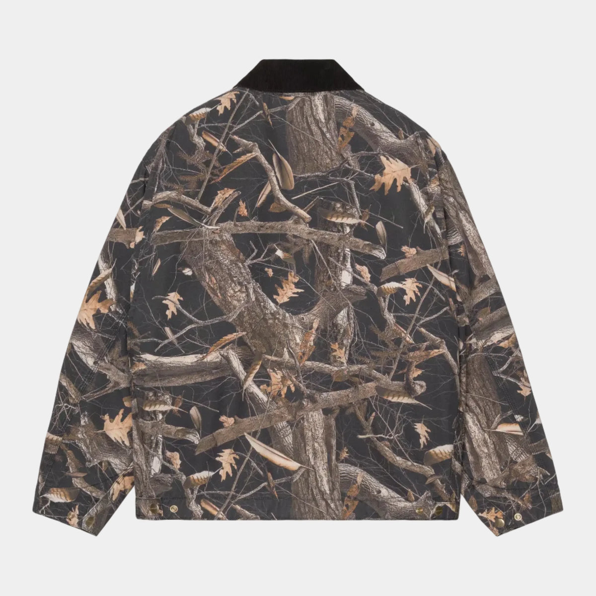 Carhartt WIP OG Detroit Jacket (Winter) - Dearborn Canvas Camo Feather Tree/ Black Heavy Stone Wash