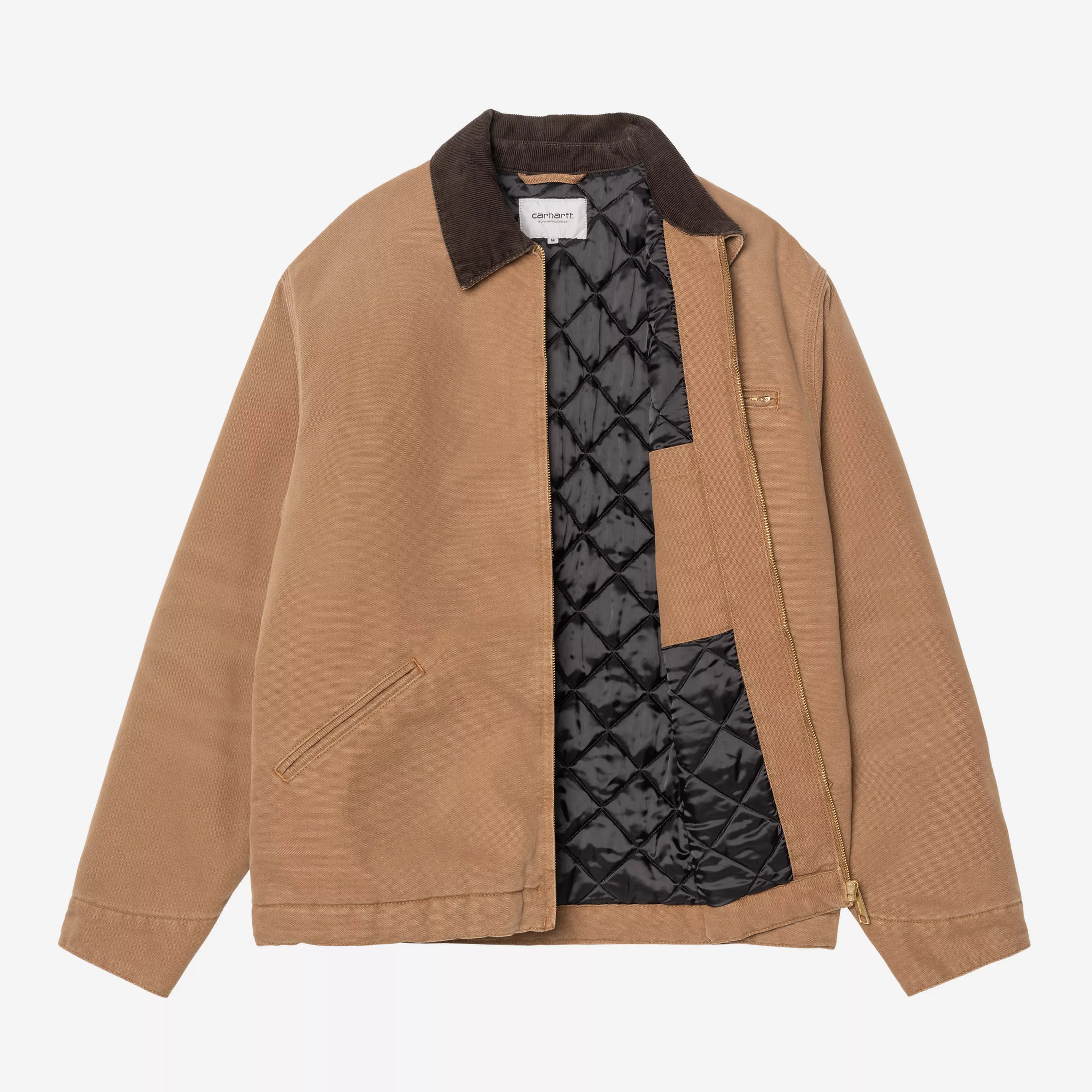 Carhartt WIP OG Detroit Jacket (Winter) - Dearborn Canvas Hamilton Brown/ Tobacco Stone Canvas