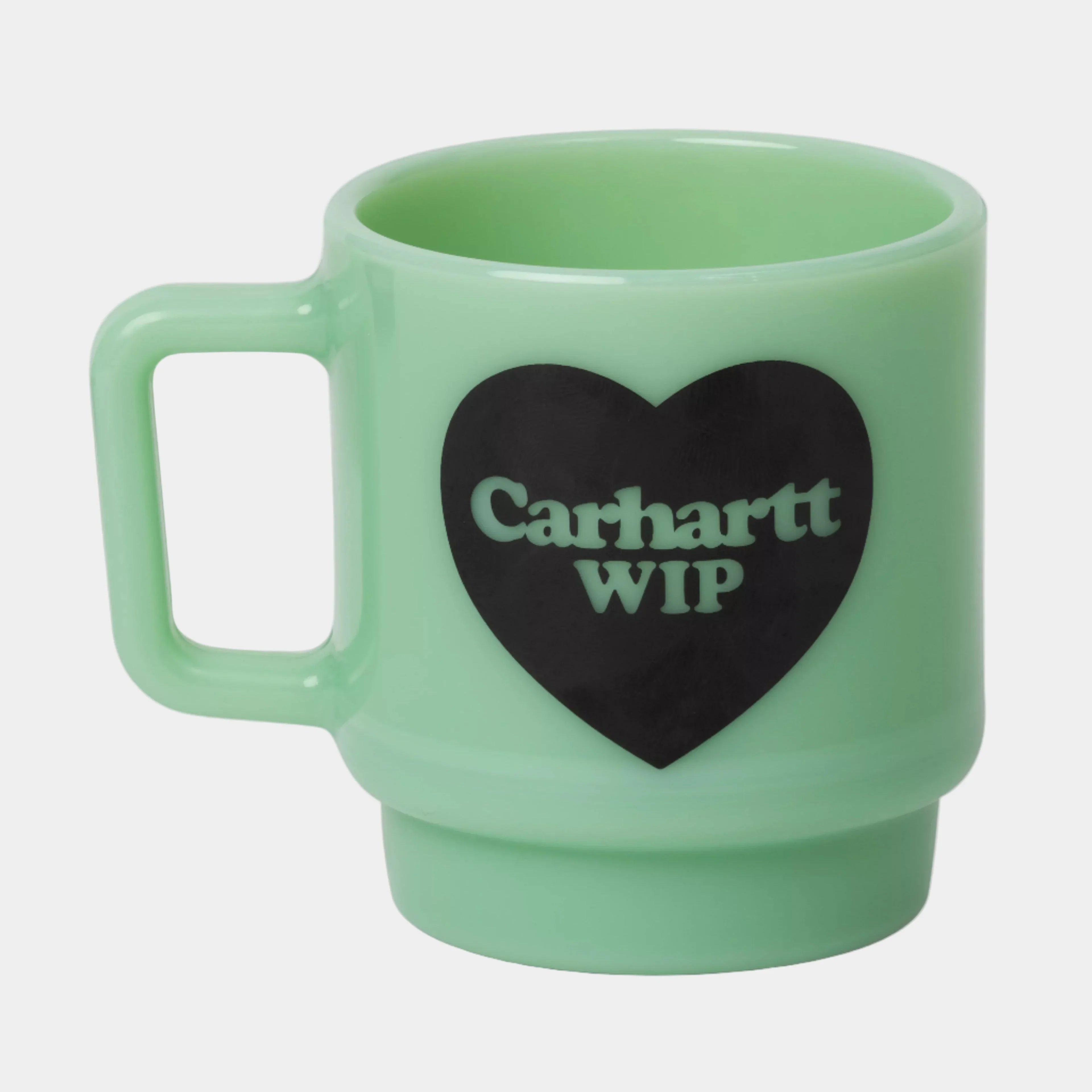 Carhartt WIP Heart Glass Mug - Glass Jade