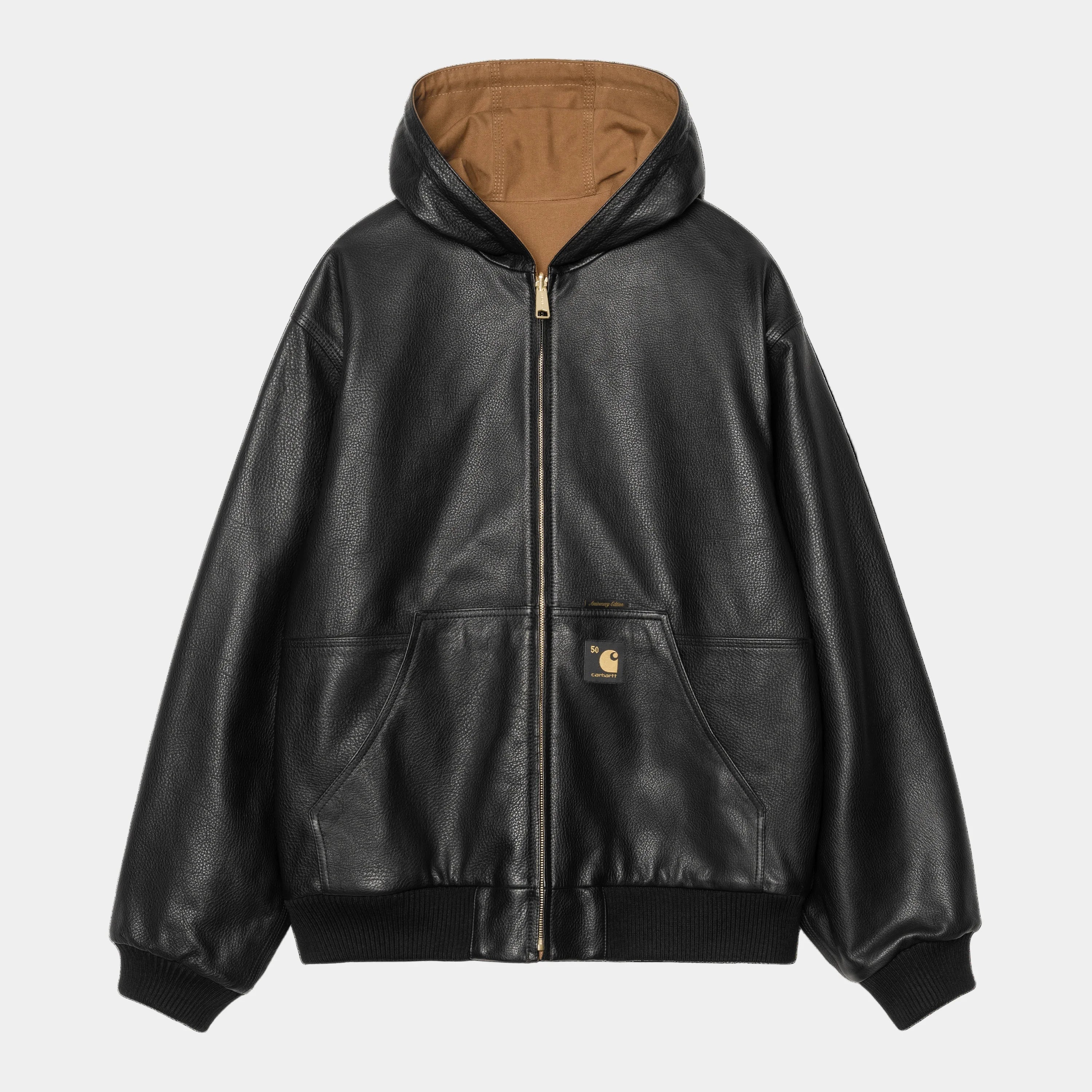 Carhartt WIP 50 Years Anniversary OG Active Jacket Leather - Black/Hamilton Brown