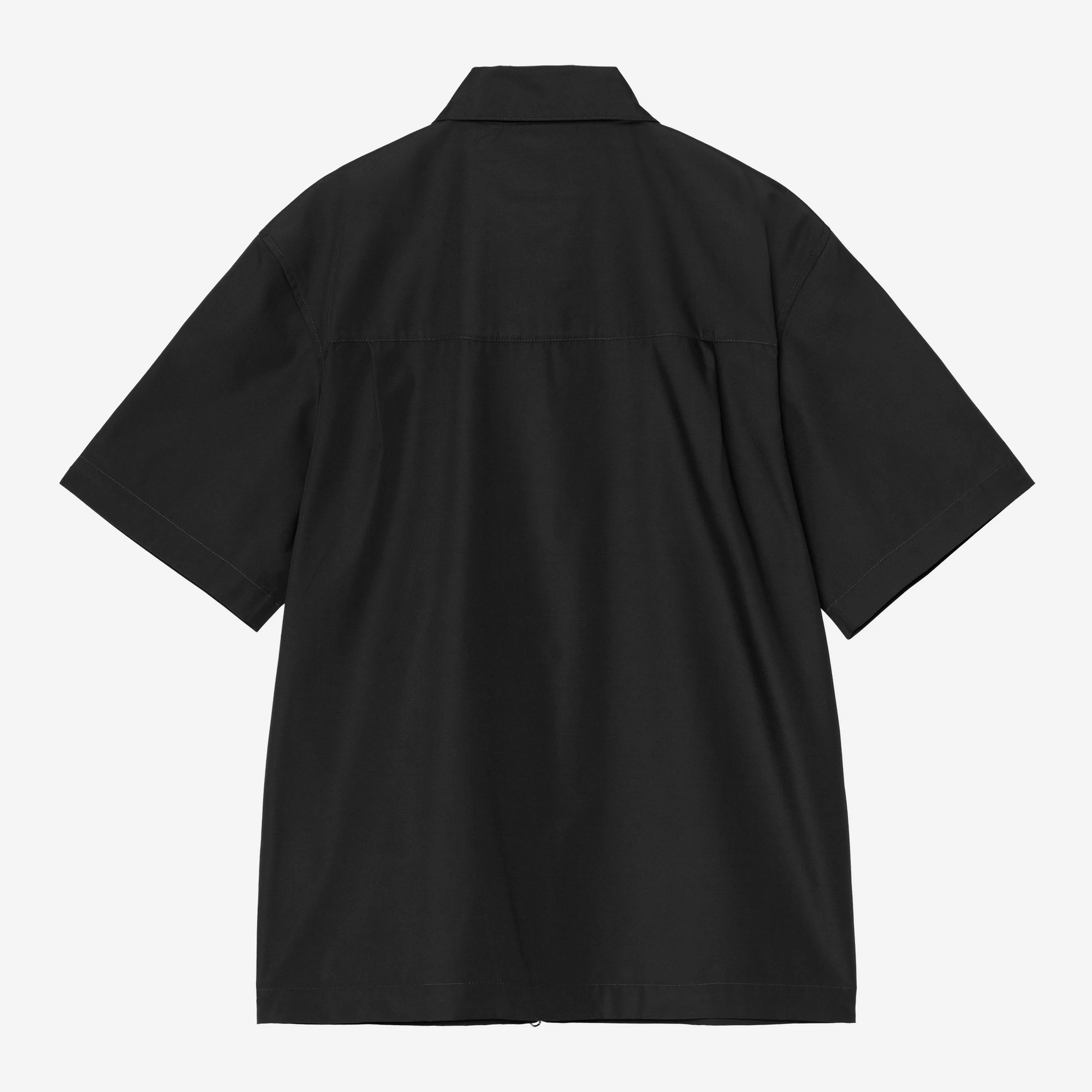 Carhartt WIP S/S Postal Zip Shirt - Black/Wax
