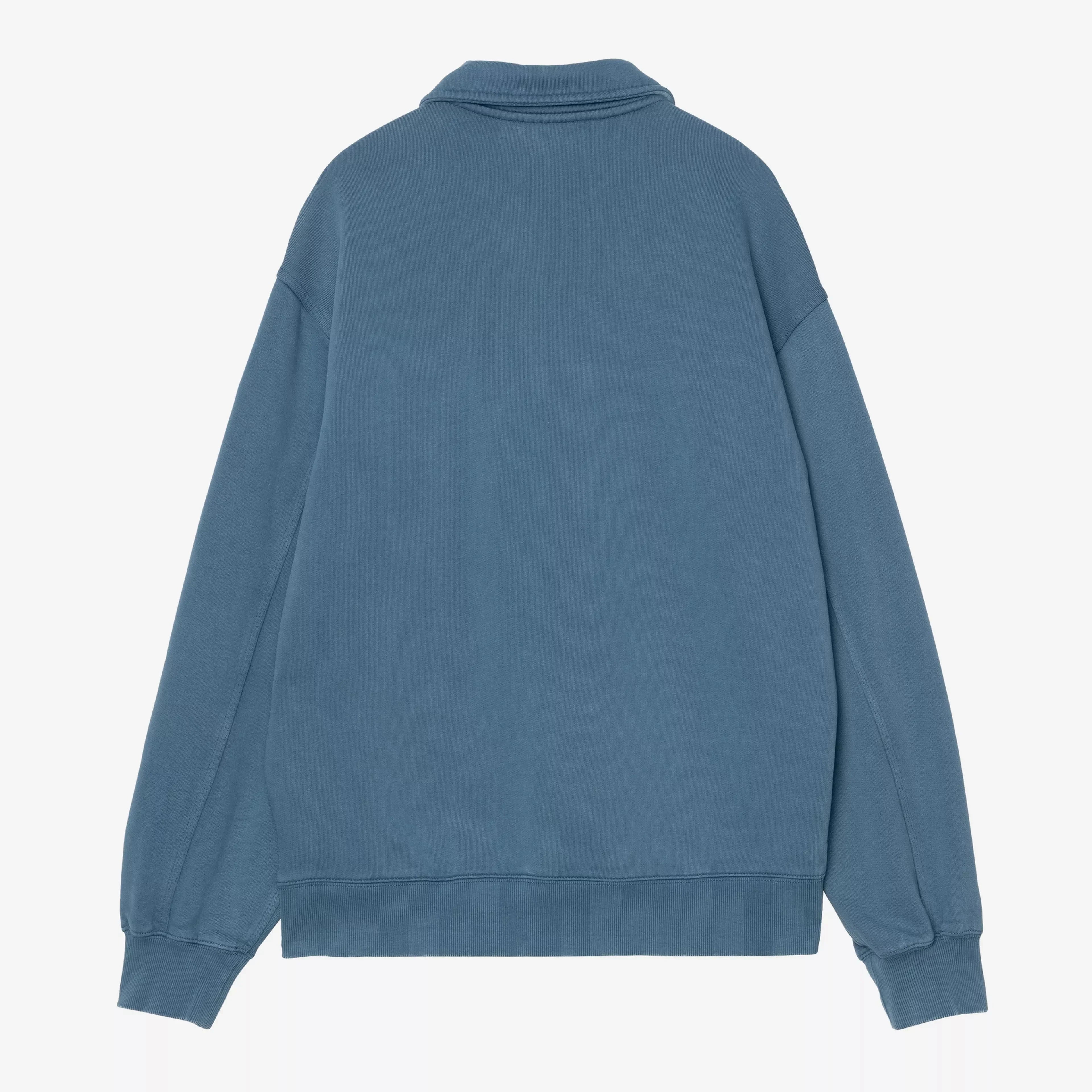 Carhartt WIP Half Zip Detroit Sweatshirt - Blue River Stonewashed - Never Never