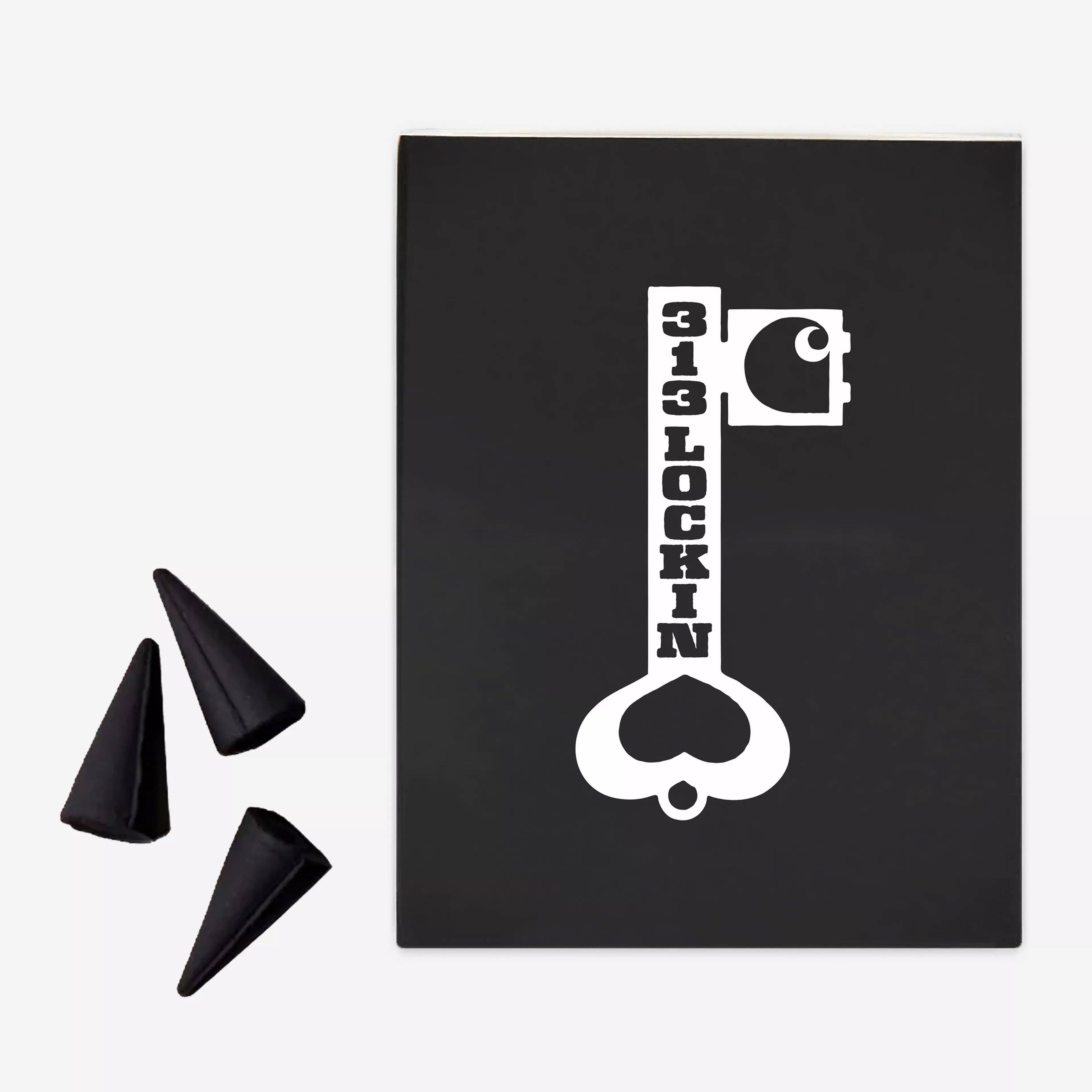 Carhartt WIP Locked Cone Incense - White/Black